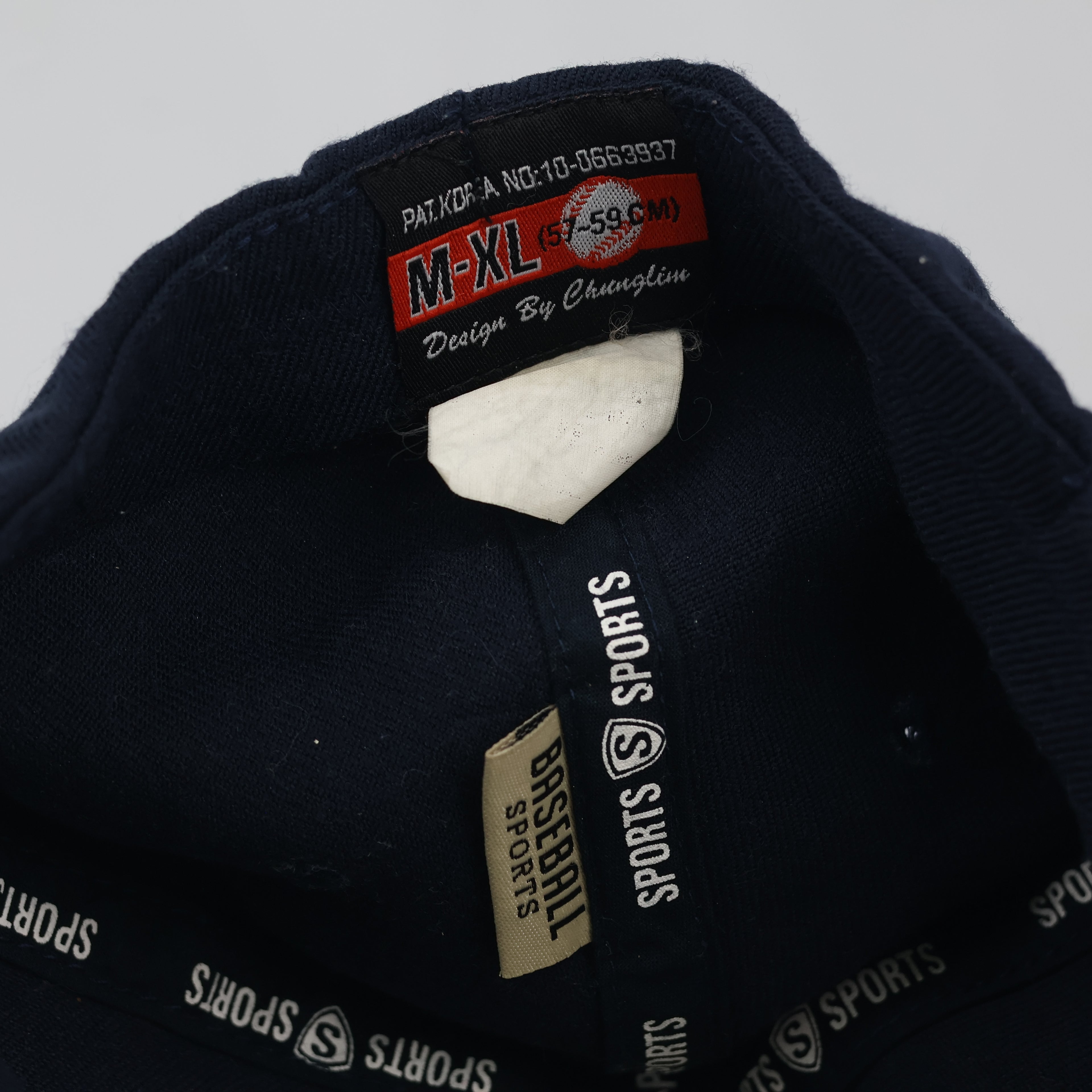 Thrifted Navy Blue Old English M Embroidered Baseball Cap