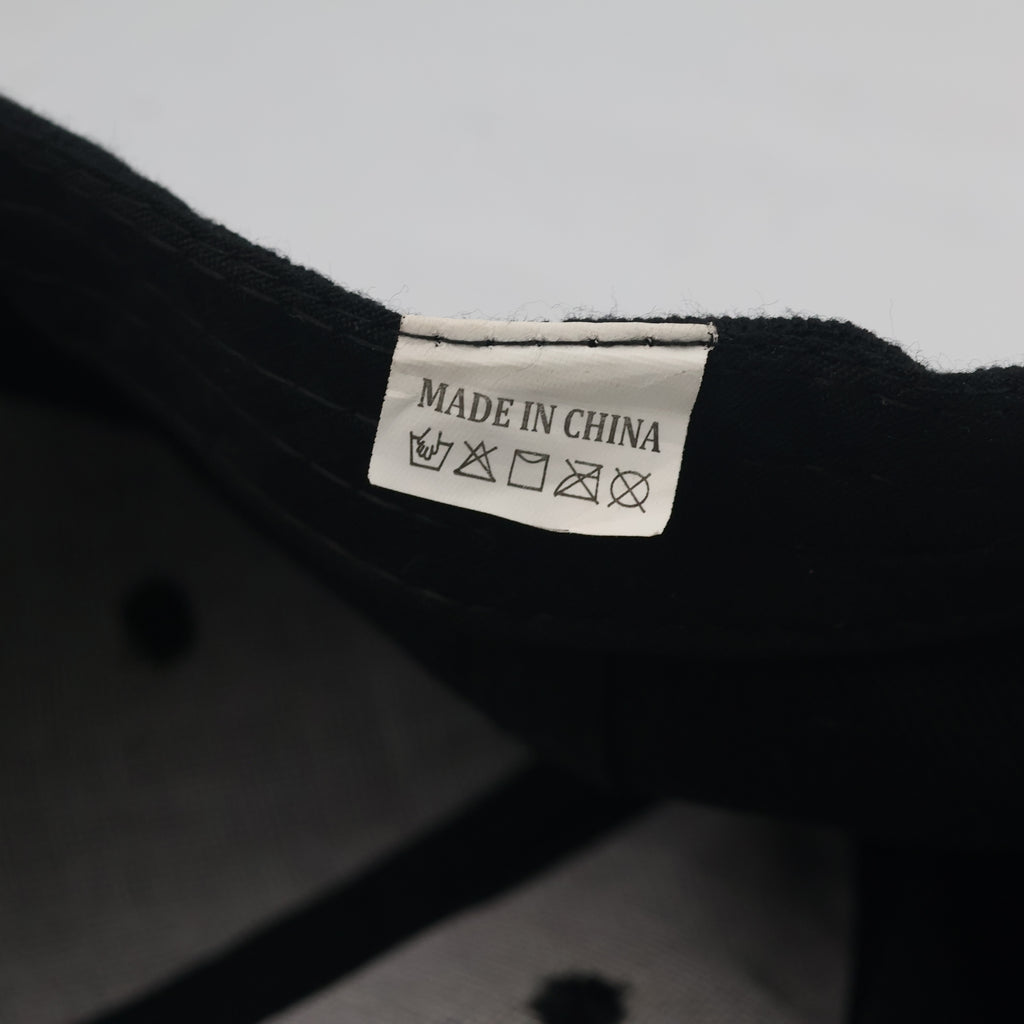 Thrifted Essential Black Structured Hat (57-58cm) | 10607