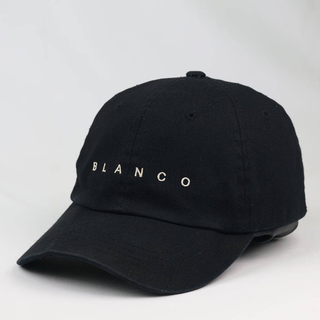 Thrifted Bross Korea Minimalist Black Cotton Strapback Cap