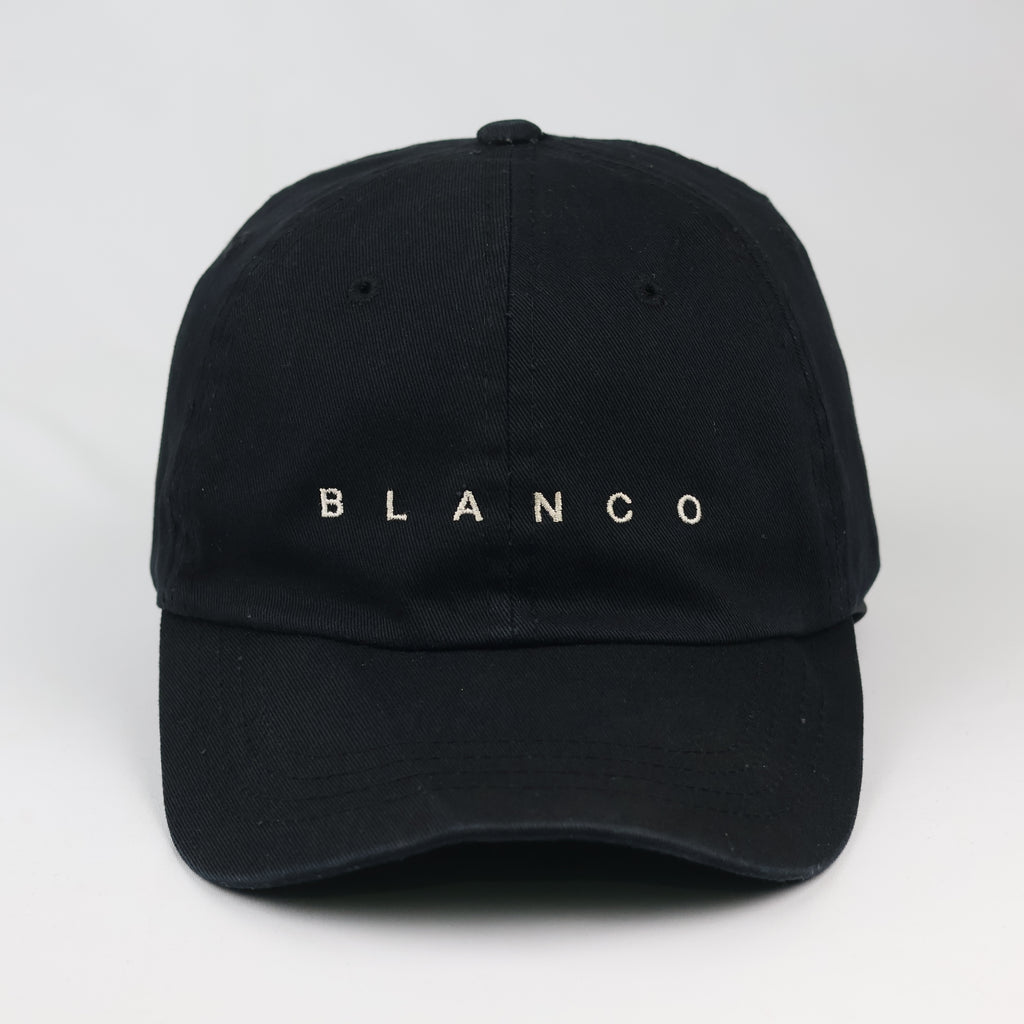 Thrifted Bross Korea Minimalist Black Cotton Strapback Cap