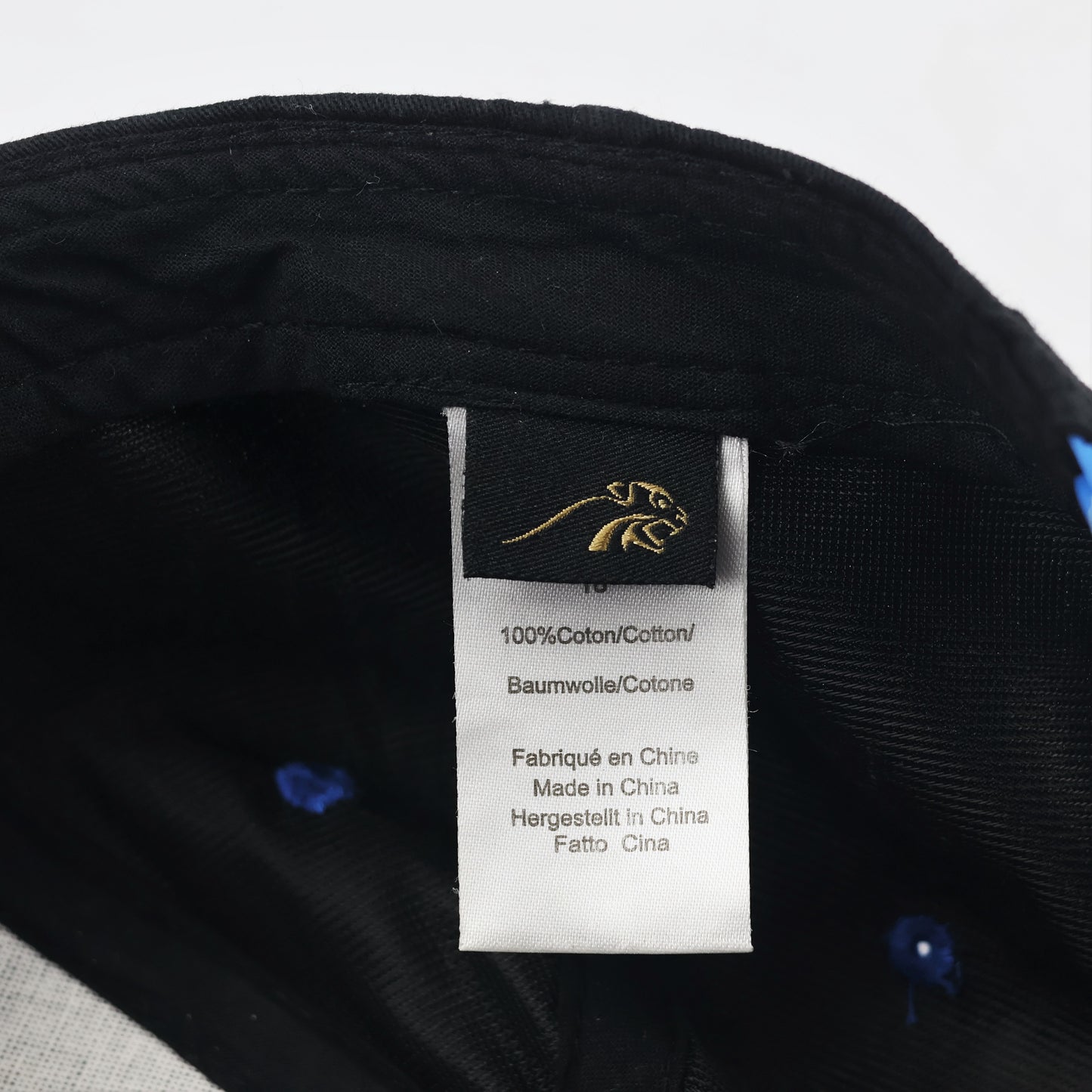 Faster Glory Graphic Thrifted Cap - Black/Blue Flat Brim Snapback