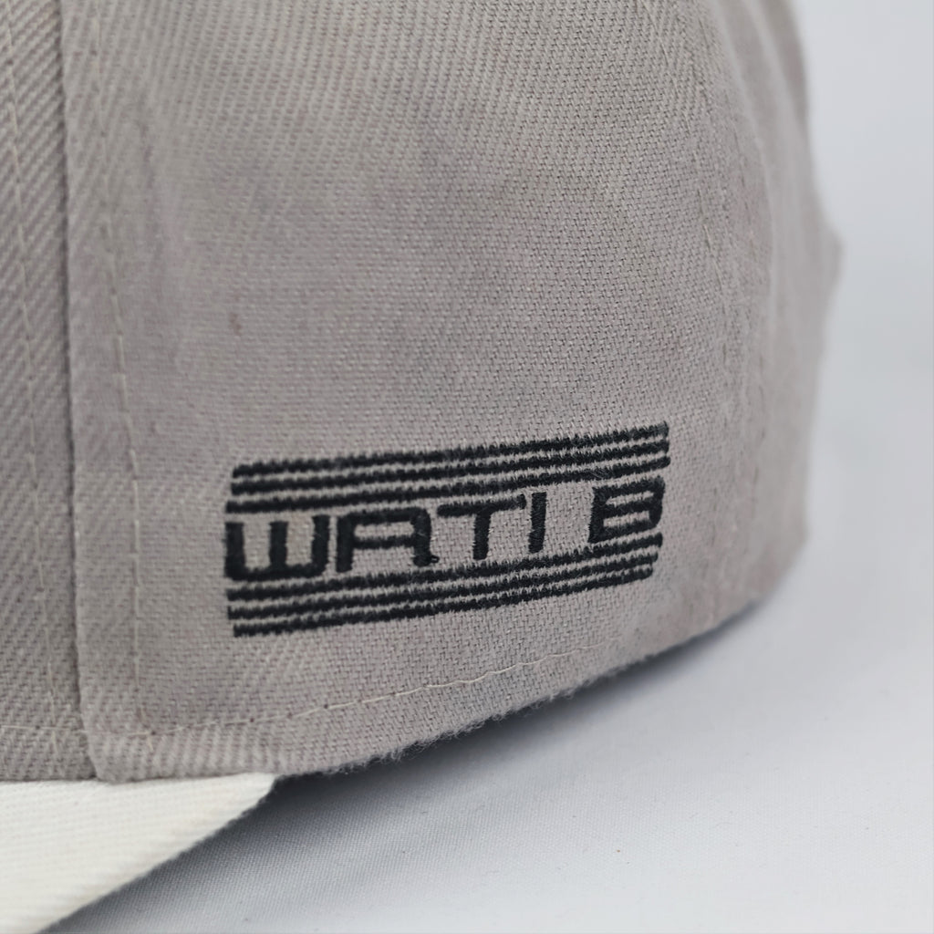 Original Wati B Urban Hip-Hop Thrifted  Hat - Grey/White Snapback