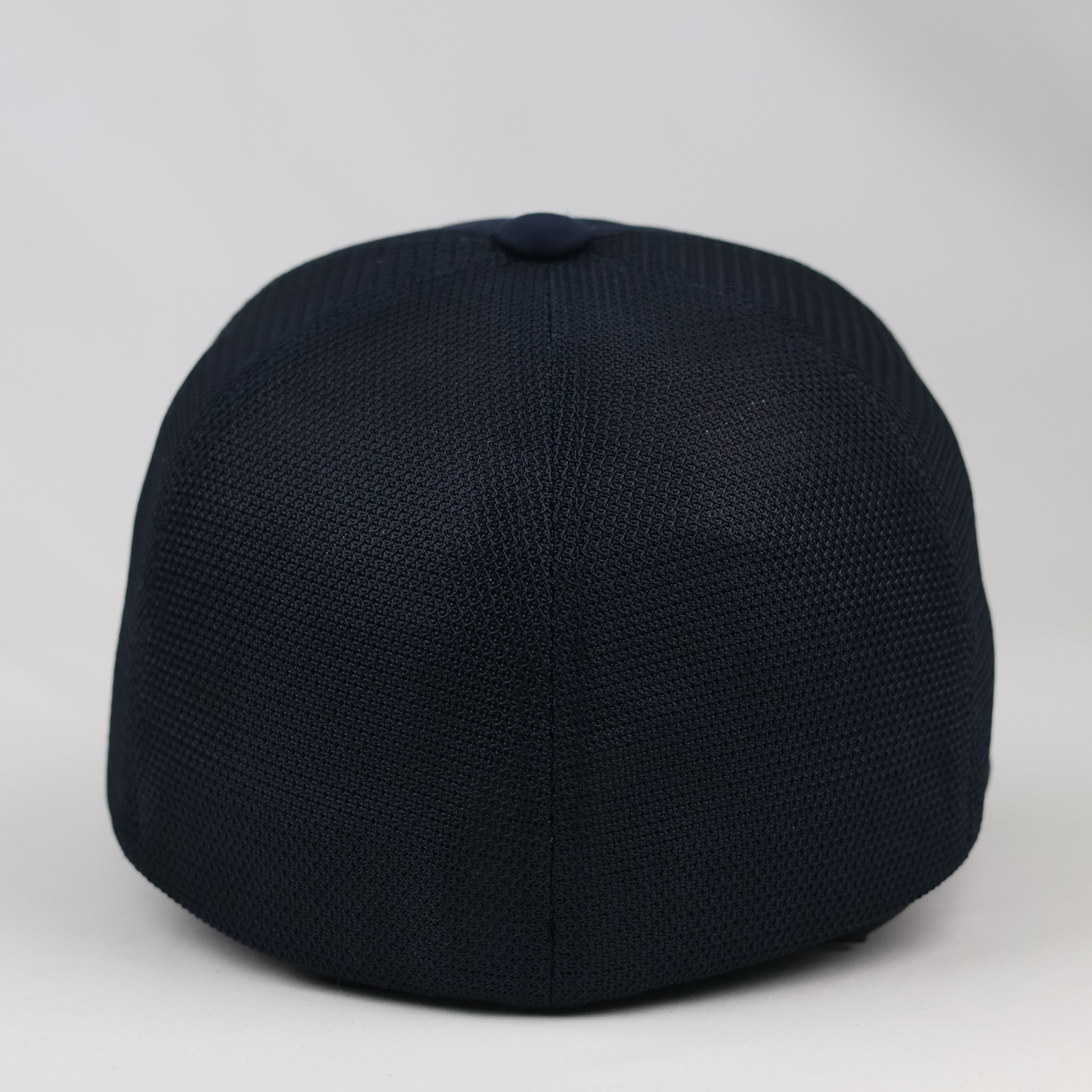 Kamista Embroidered "S" Mesh Back Cap - Navy Blue Dual Thrifted Fitted Hat