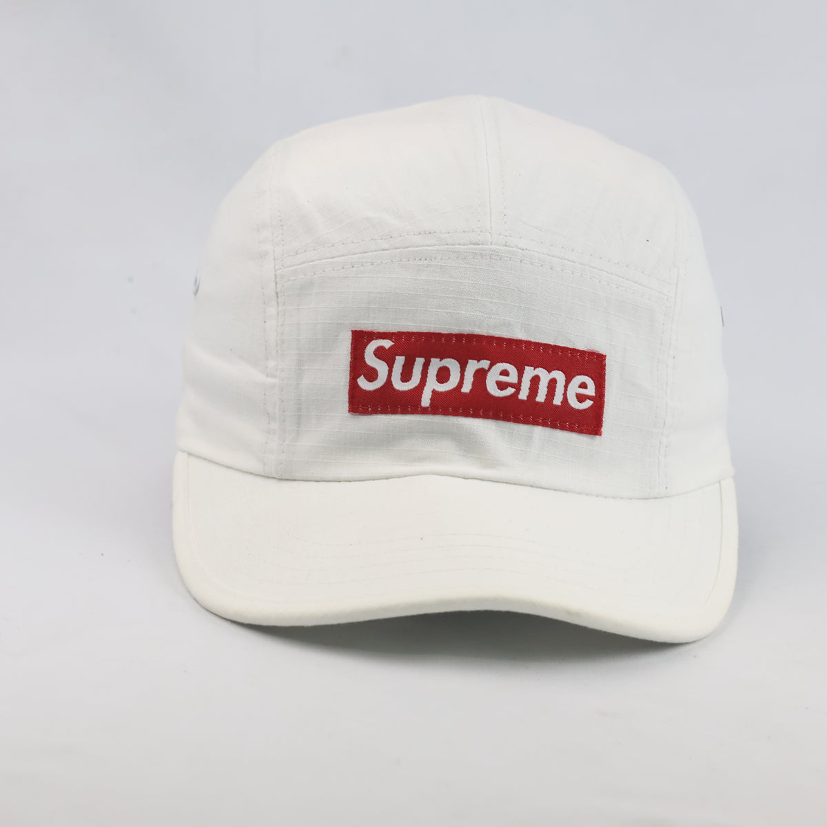 Thrifted Millitage Custom Streetwear Camp Cap with Supreme Box Logo  (56-57cm) | 10411