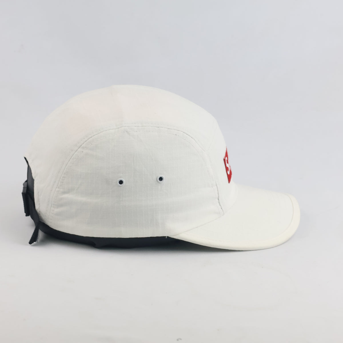 Thrifted Millitage Custom Streetwear Camp Cap with Supreme Box Logo  (56-57cm) | 10411