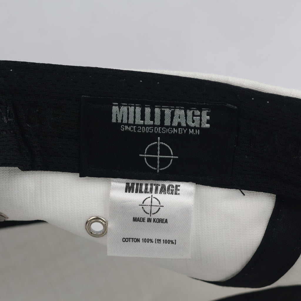 Thrifted Millitage Custom Streetwear Camp Cap with Supreme Box Logo  (56-57cm) | 10411