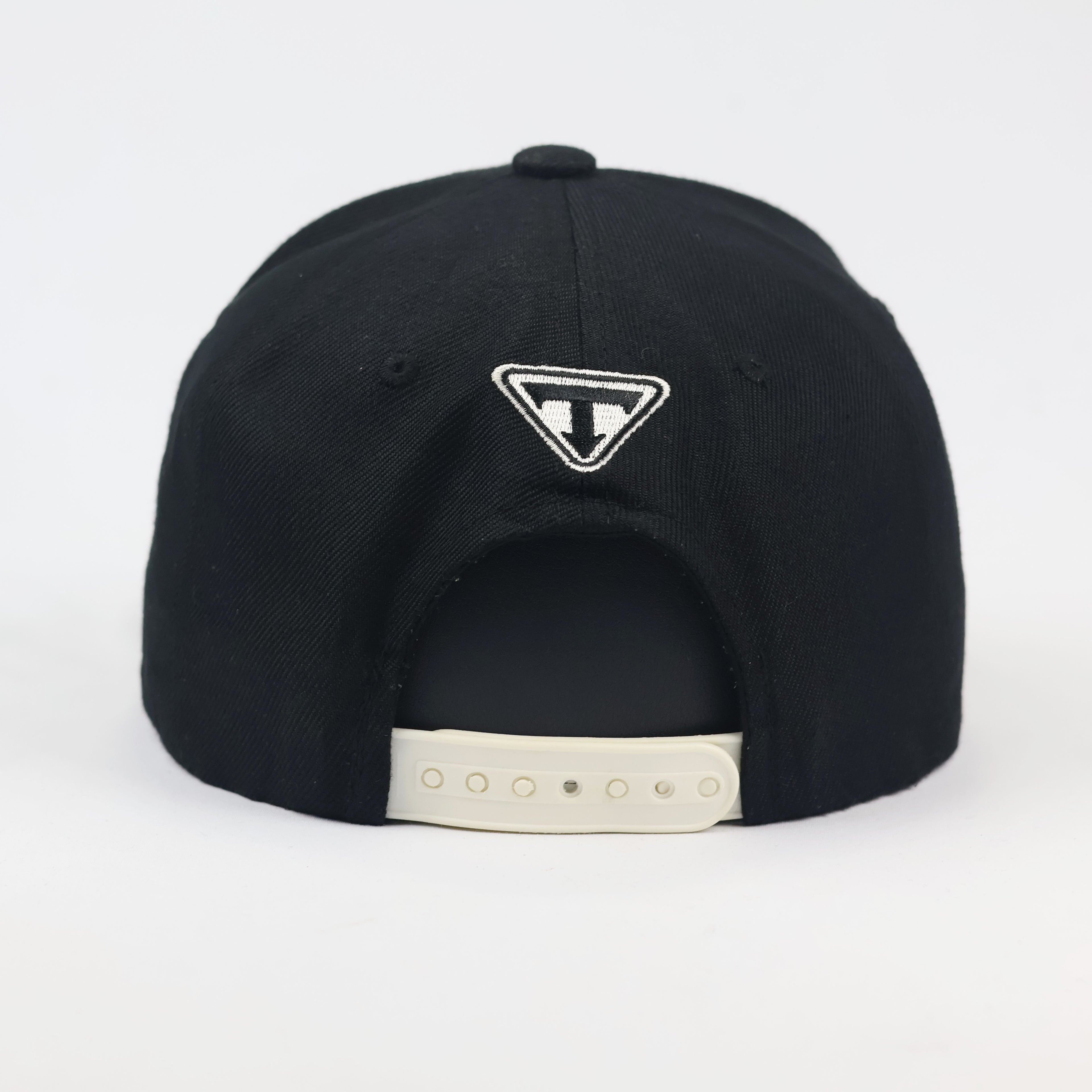 Vintage GET OUT Graphic Thrifted  Snapback - Black Flat Brim Hip-Hop Hat