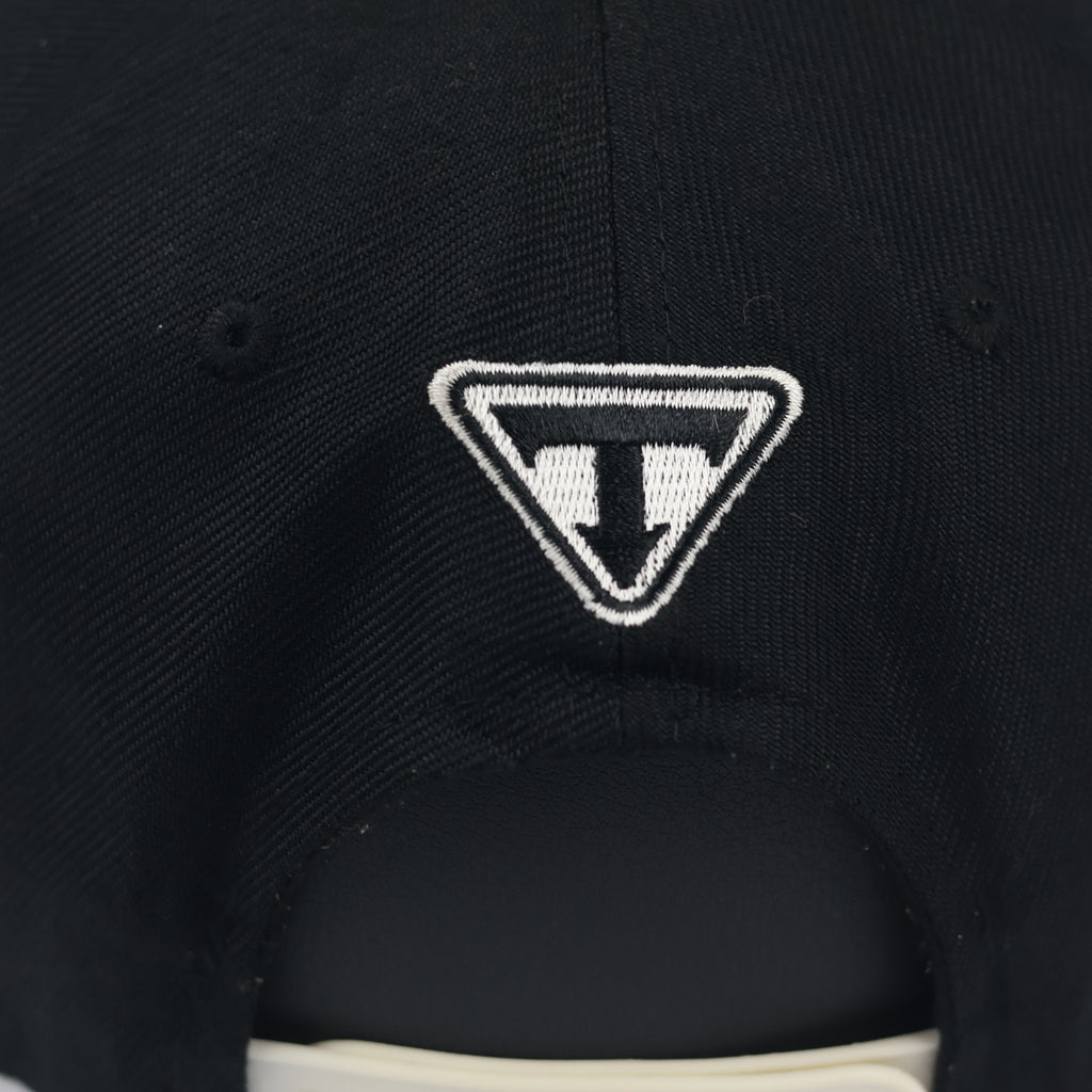 Vintage GET OUT Graphic Thrifted  Snapback - Black Flat Brim Hip-Hop Hat