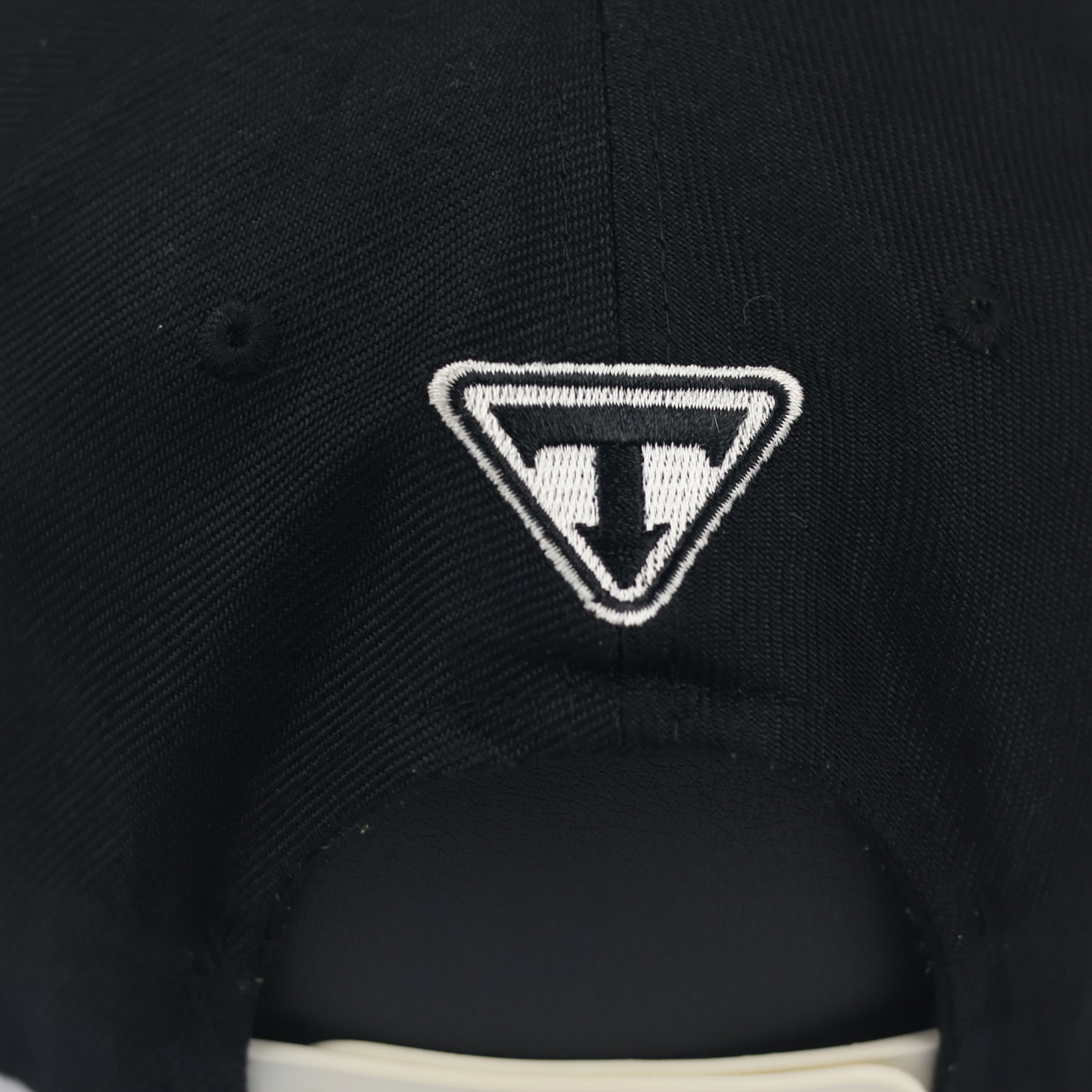 Vintage GET OUT Graphic Thrifted  Snapback - Black Flat Brim Hip-Hop Hat