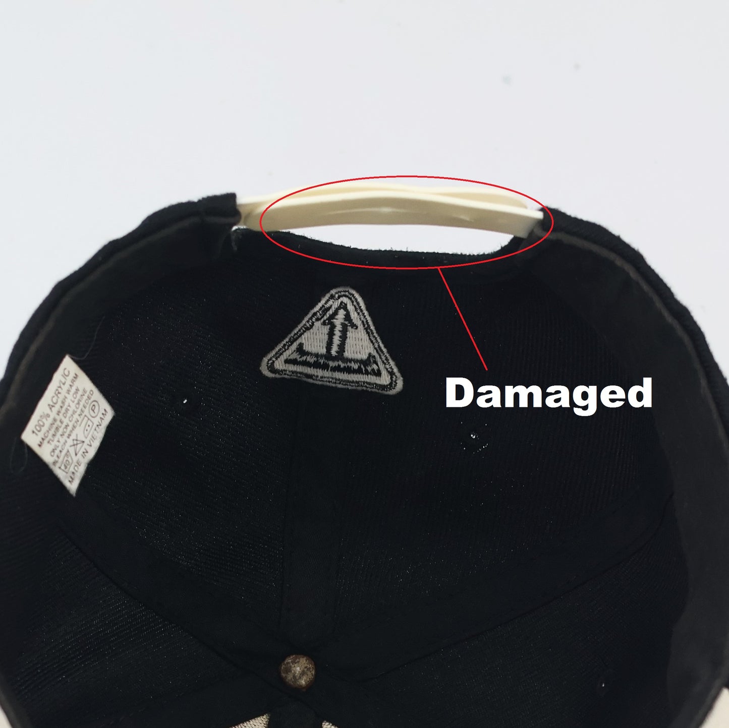 Vintage GET OUT Graphic Thrifted  Snapback - Black Flat Brim Hip-Hop Hat