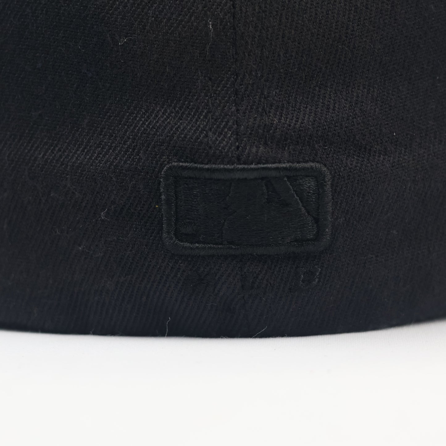 Official MLB New York Yankees Fitted Thrifted Cap - Black on Black NY Logo