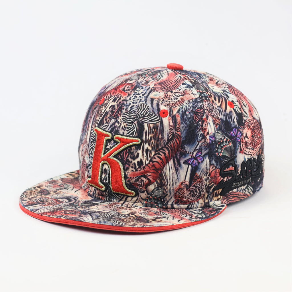 Vintage SMB Super Massive Bound Animal Print Thrifted Snapback Hat