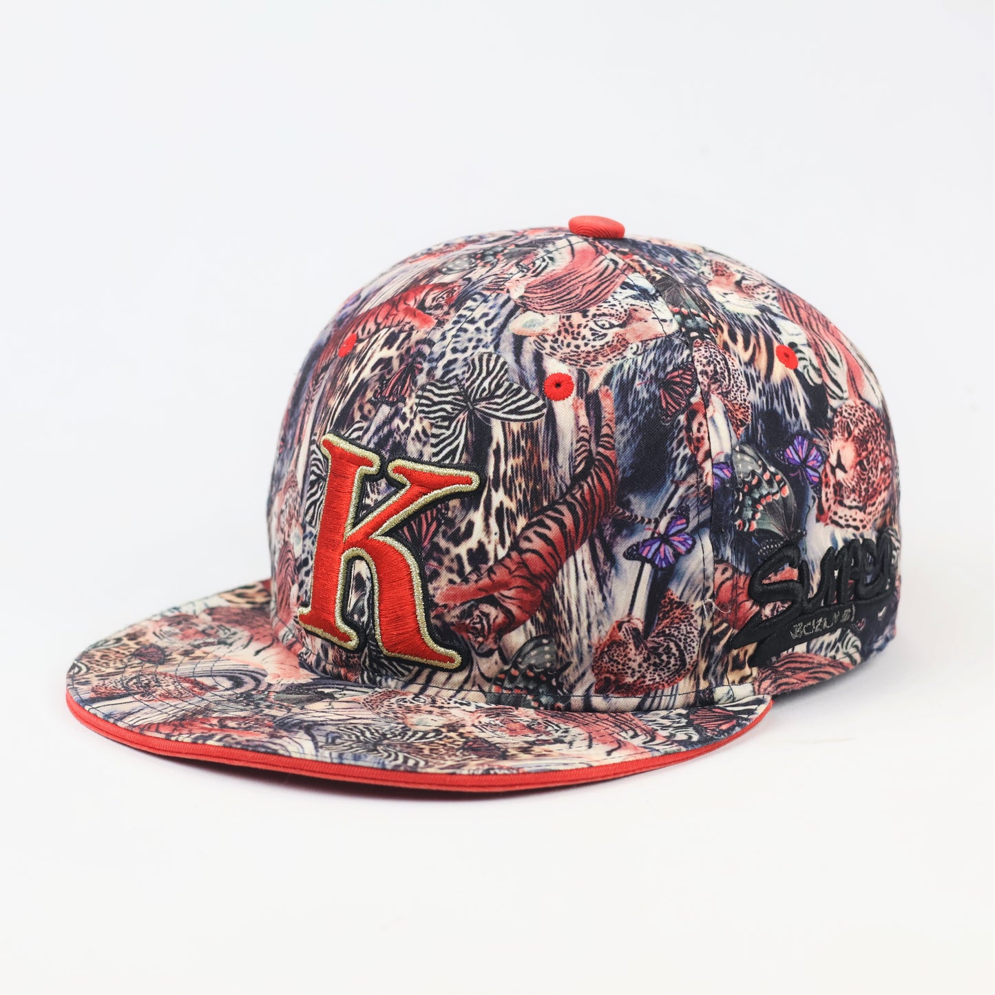 Vintage SMB Super Massive Bound Animal Print Thrifted Snapback Hat