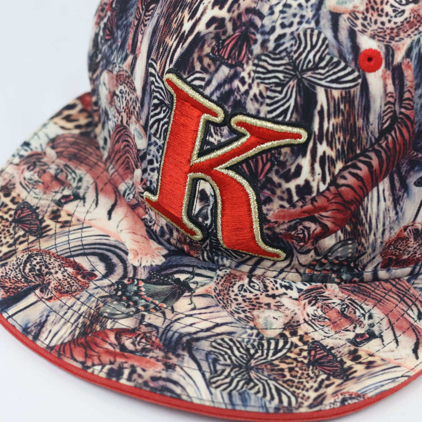 Vintage SMB Super Massive Bound Animal Print Thrifted Snapback Hat