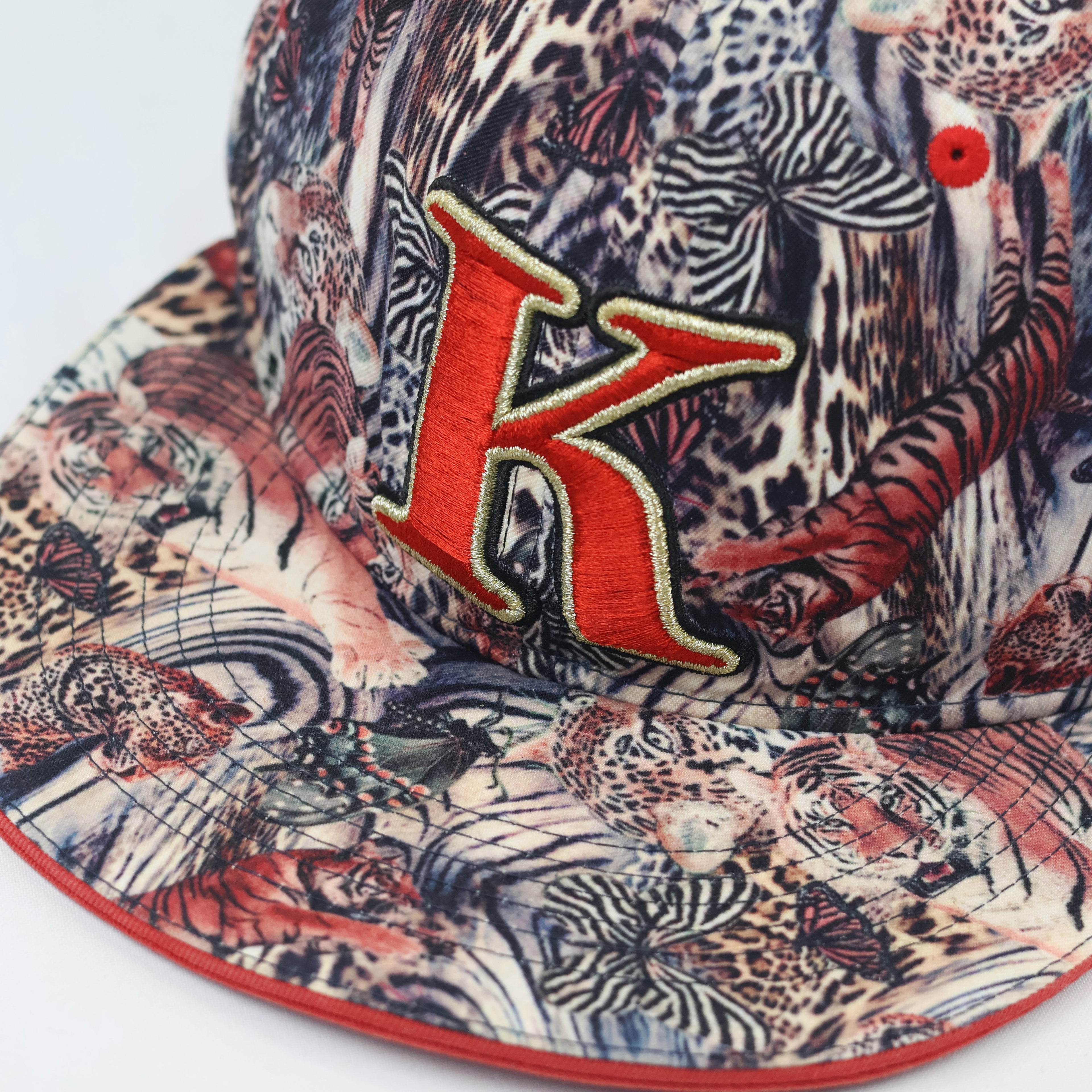 Vintage SMB Super Massive Bound Animal Print Thrifted Snapback Hat