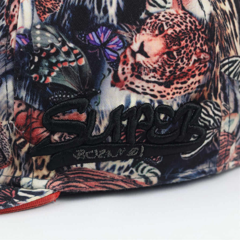 Vintage SMB Super Massive Bound Animal Print Thrifted Snapback Hat