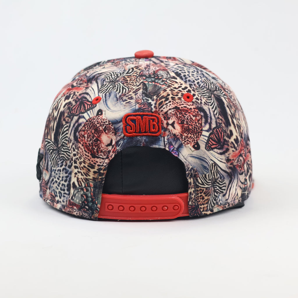 Vintage SMB Super Massive Bound Animal Print Thrifted Snapback Hat