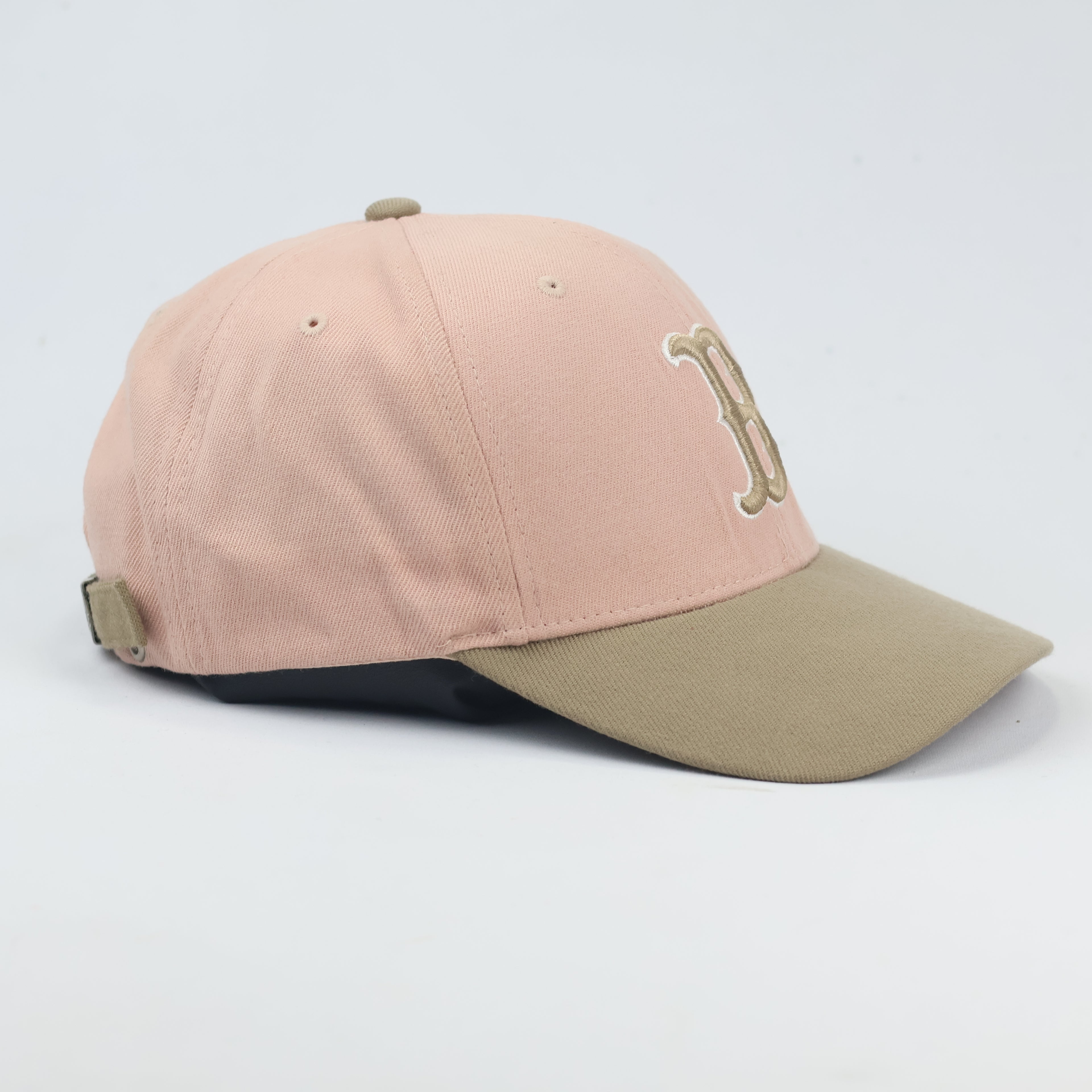 Boston Red Sox Embroidered Pink Thrifted Snapback Cap with Red Sox Underbrim