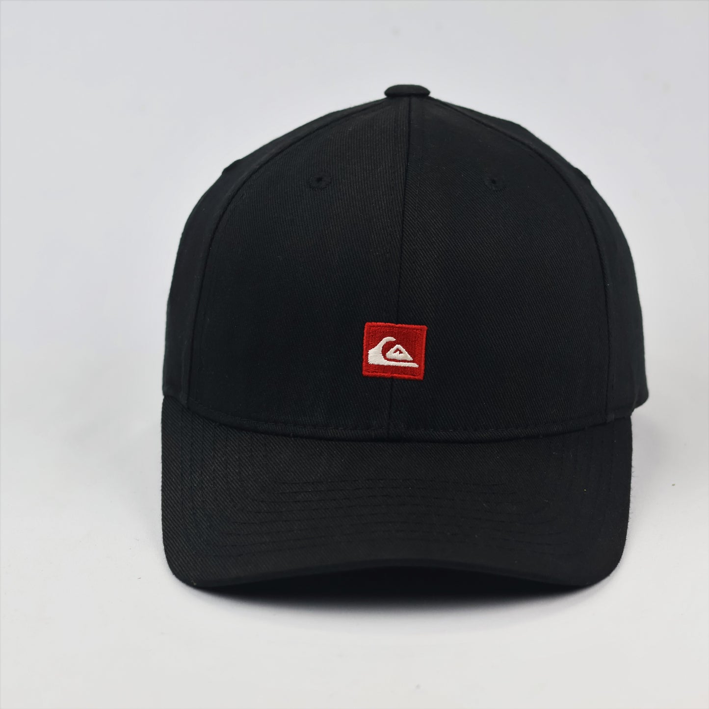 Quiksilver Red Box Logo Adjustable Thrifted Hat - Black