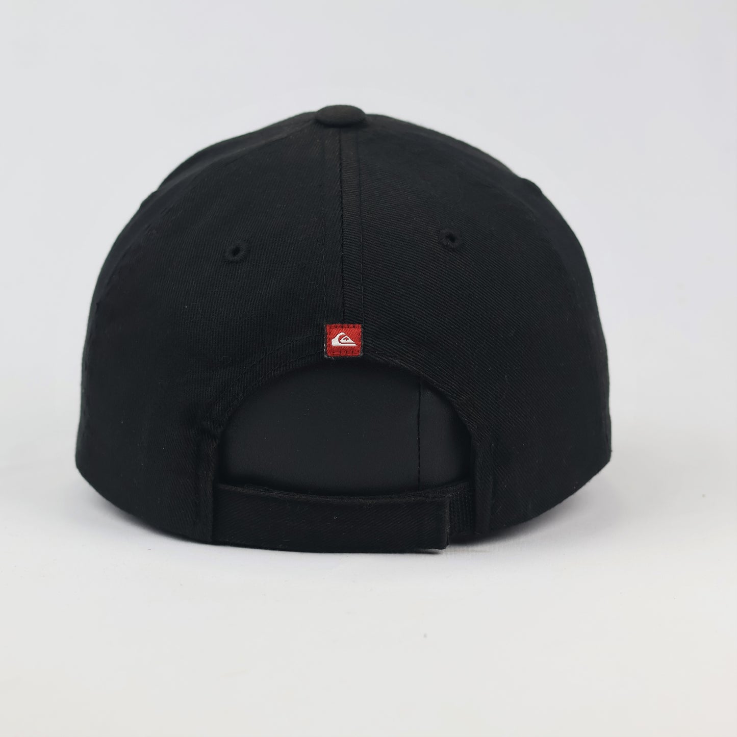 Quiksilver Red Box Logo Adjustable Thrifted Hat - Black