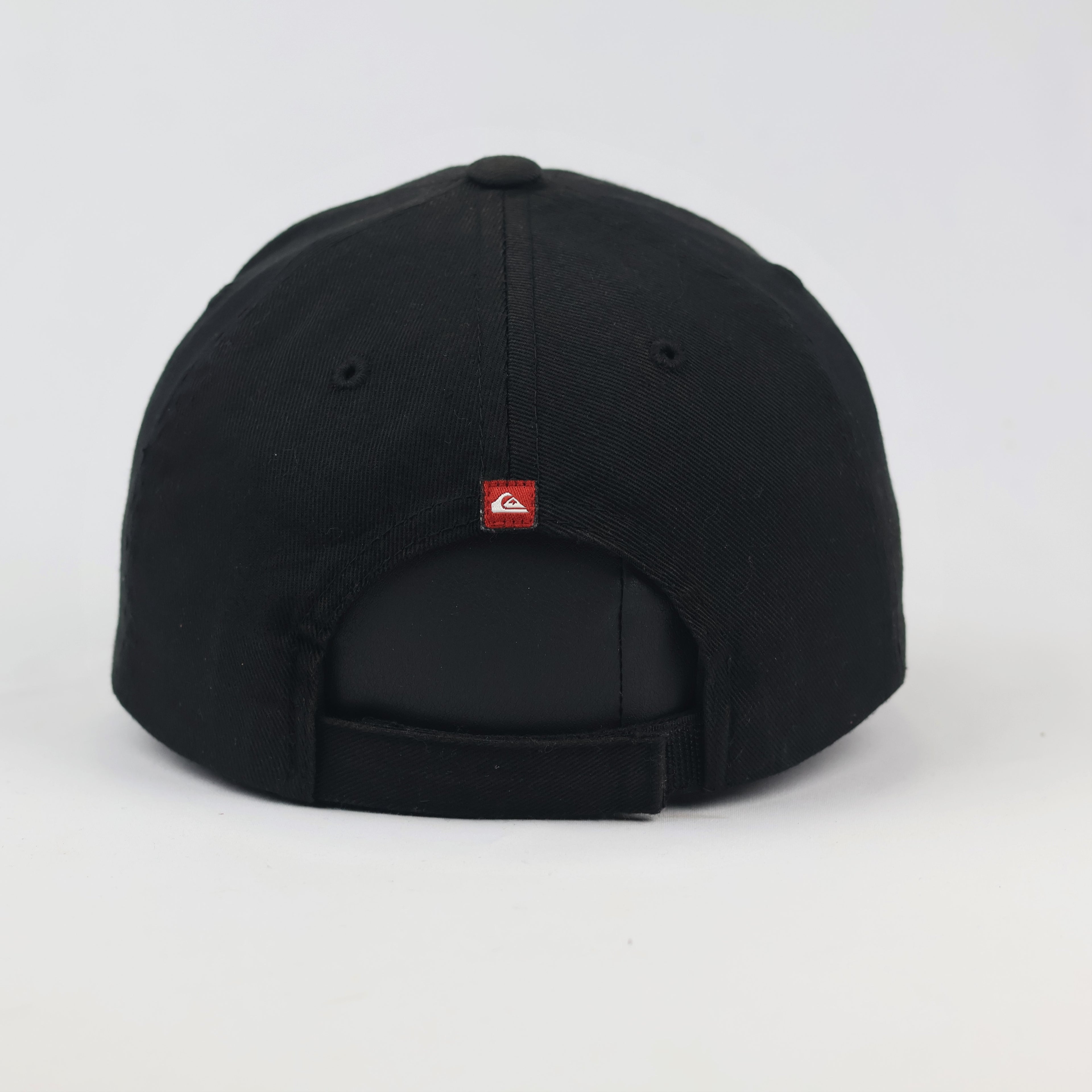 Quiksilver Red Box Logo Adjustable Thrifted Hat - Black