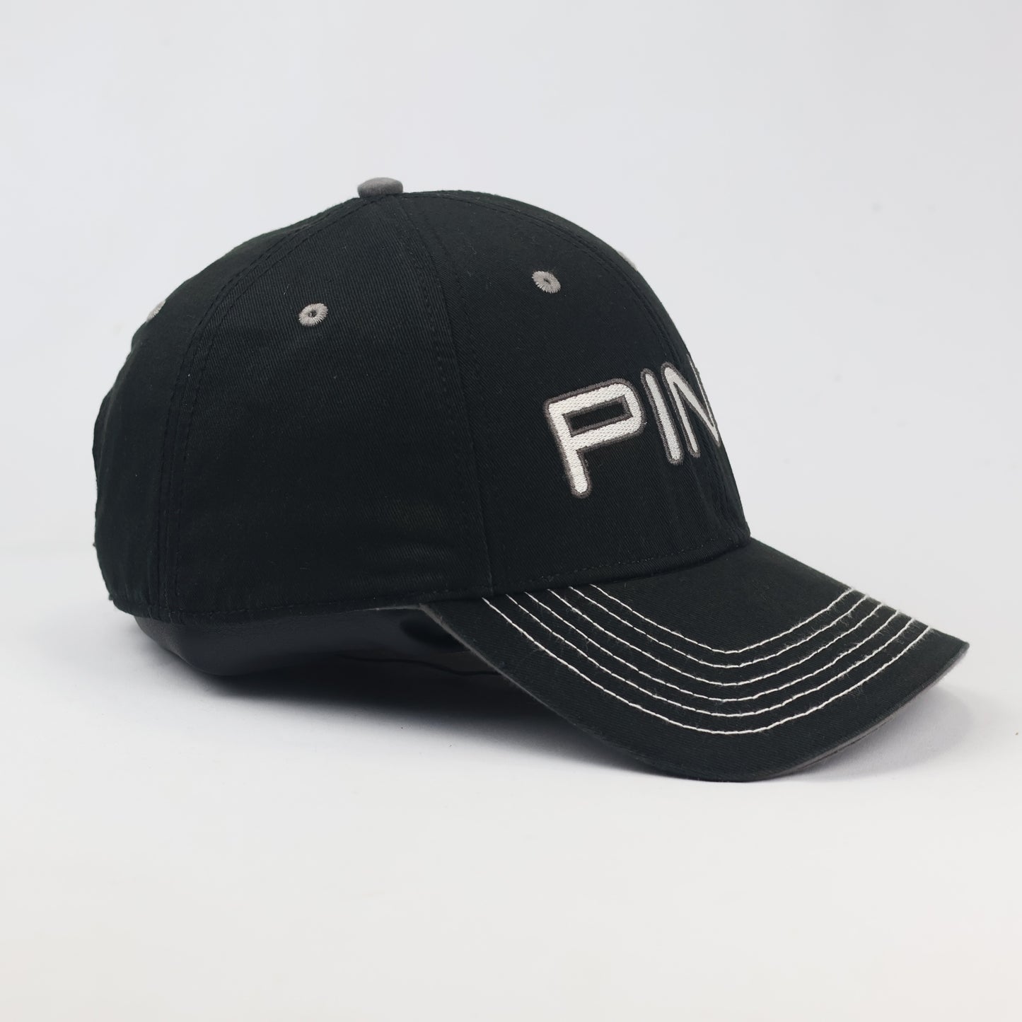 Thrifted PING GOLF "Play Your Best" Black Thrifted Adjustable Baseball Cap