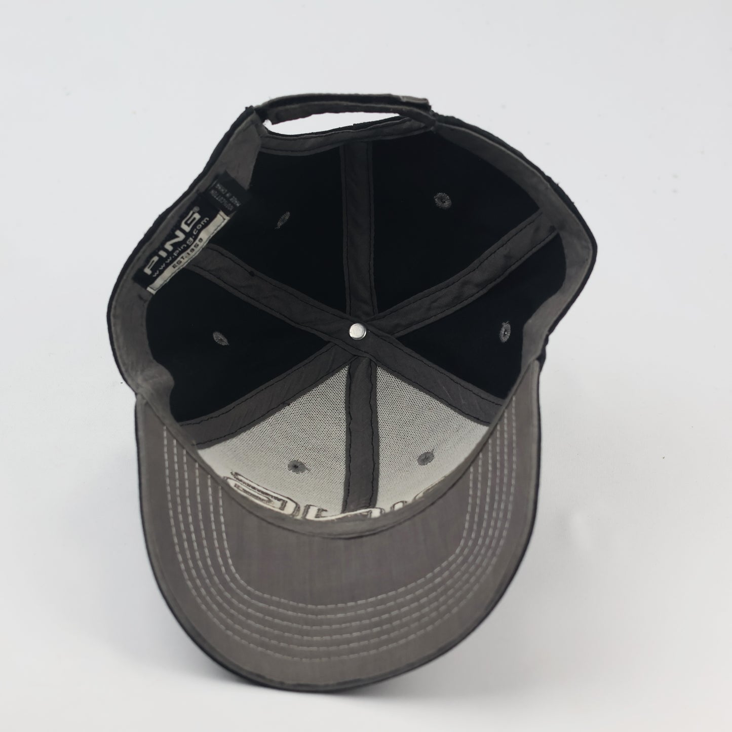 Thrifted PING GOLF "Play Your Best" Black Thrifted Adjustable Baseball Cap