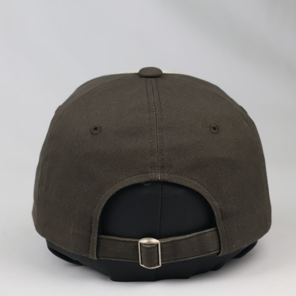 Two-Tone Mr Donothing Graphic Cap - Vintage Earth Tone Dad Hat