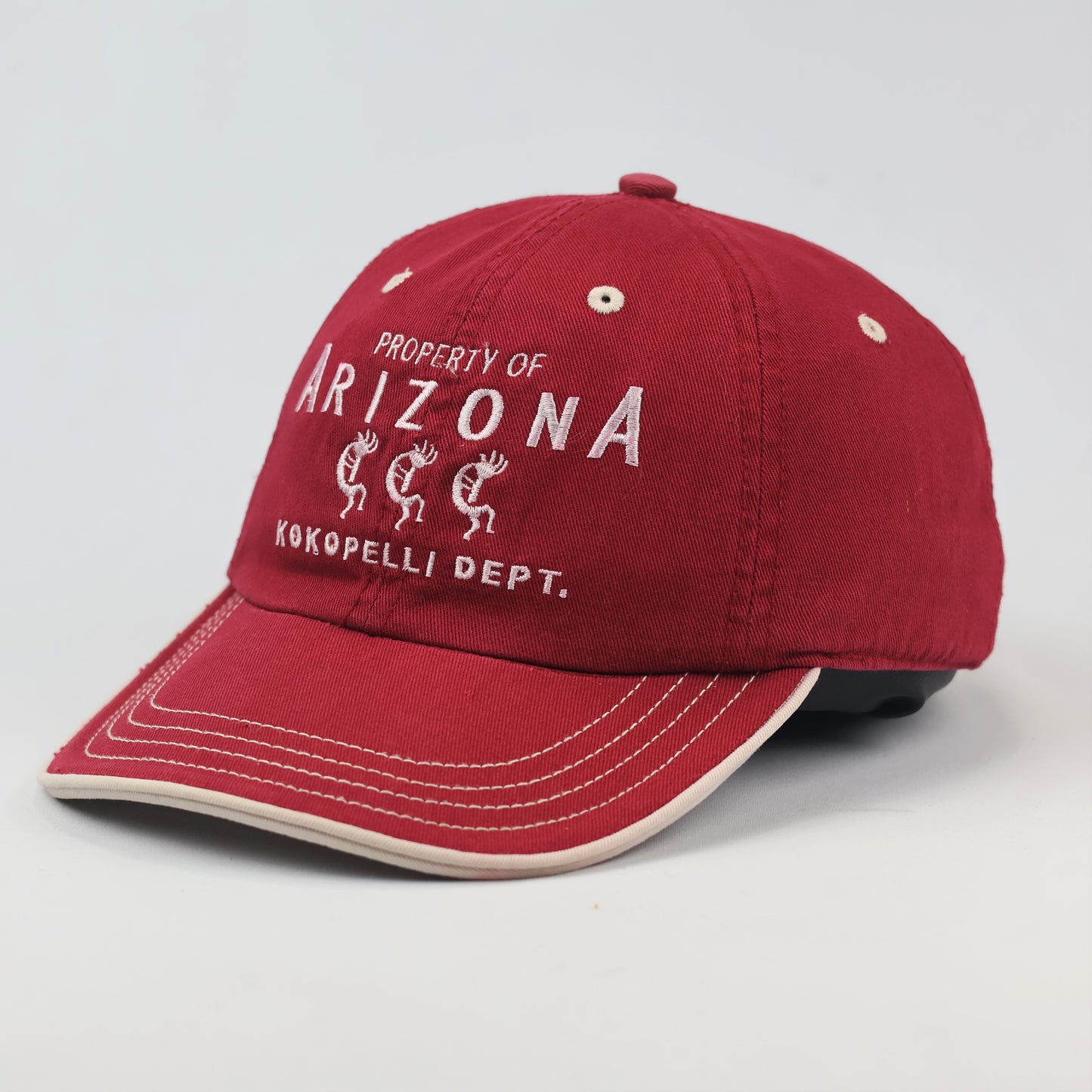 Thrifted American Original Arizona Embroidered Cap – Maroon/Tan