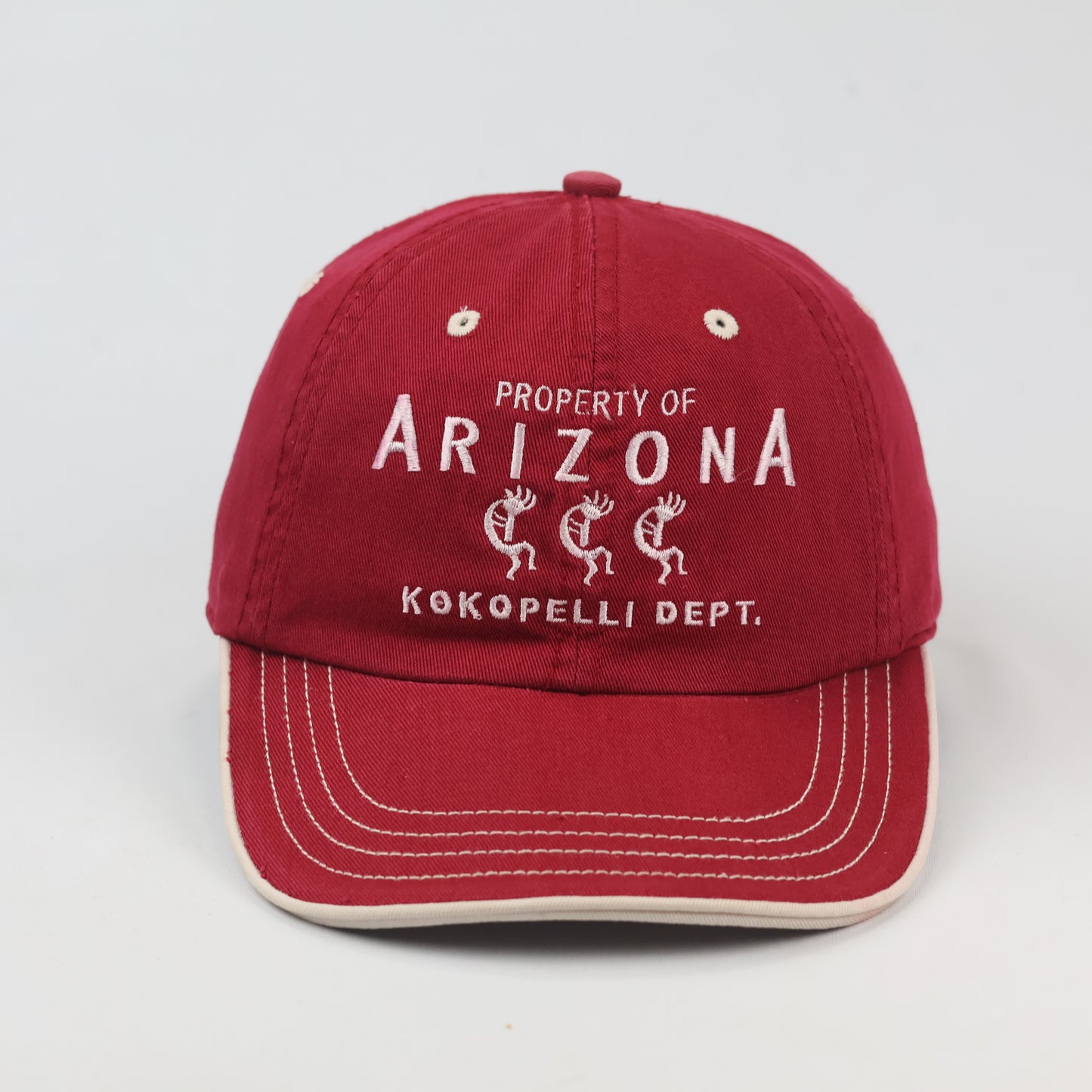 Thrifted American Original Arizona Embroidered Cap – Maroon/Tan