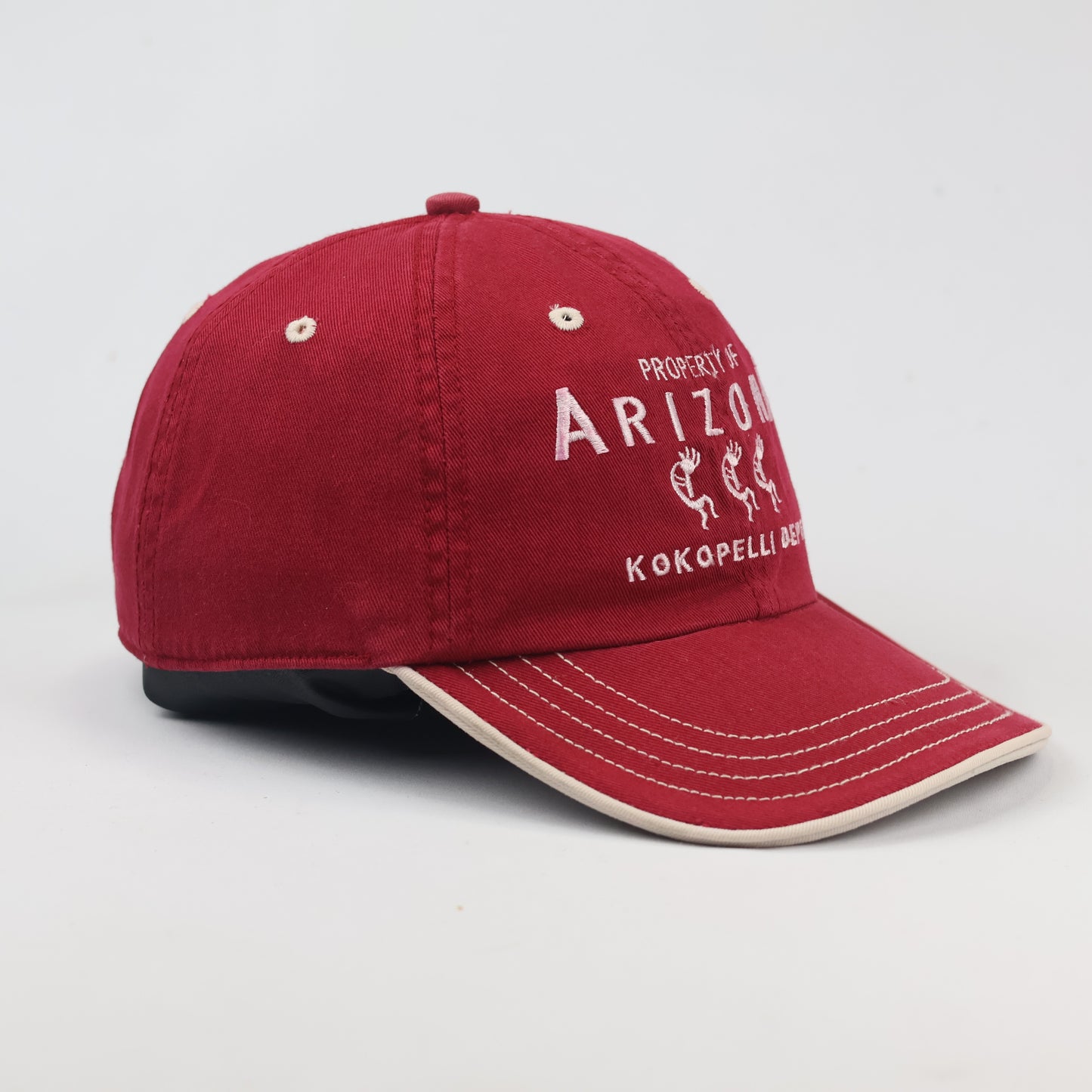 Thrifted American Original Arizona Embroidered Cap – Maroon/Tan