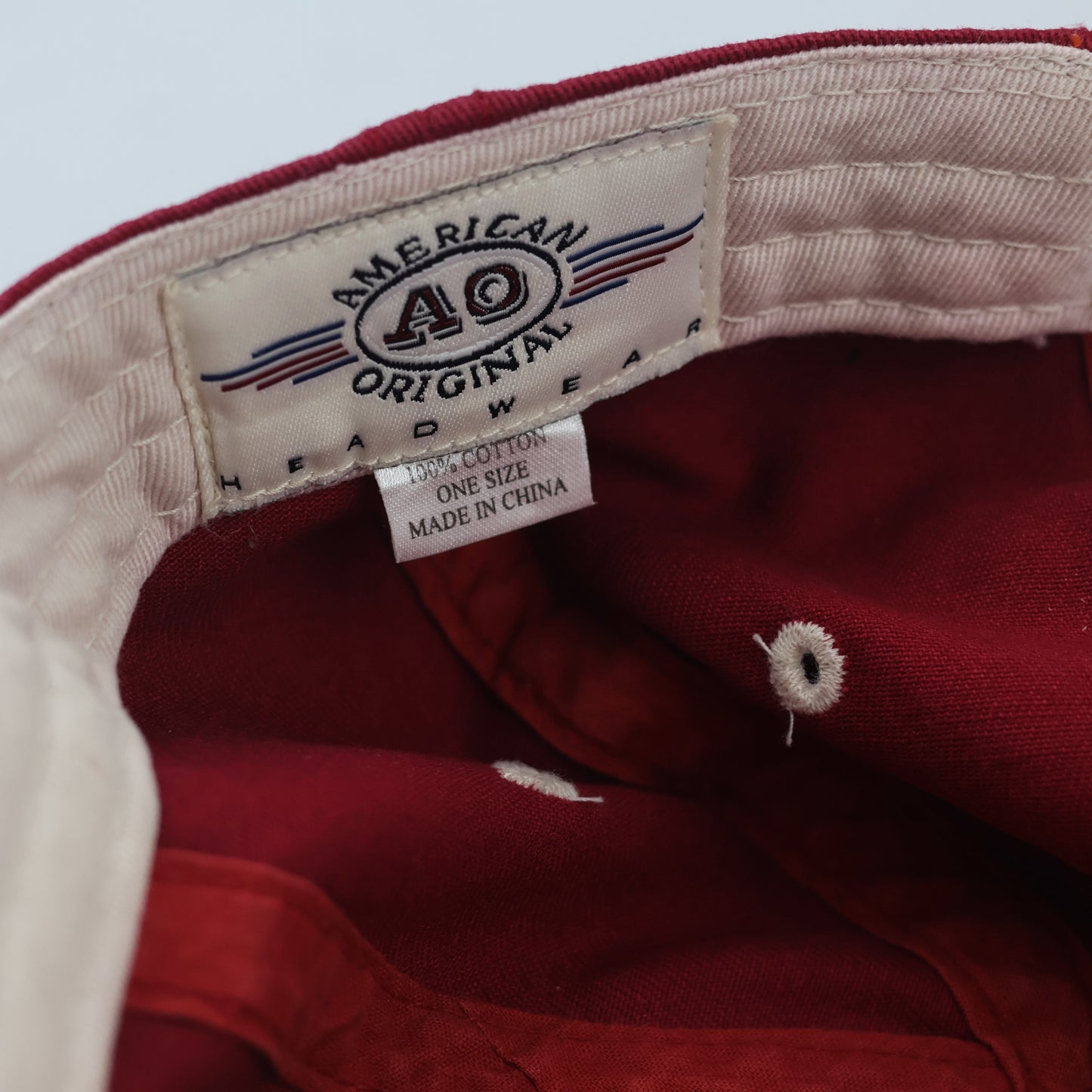 Thrifted American Original Arizona Embroidered Cap – Maroon/Tan