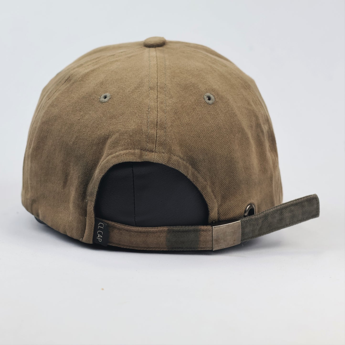 Thrifted Khaki Cotton Adjustable Thrifted Cap - Brookside New York Aesthetic