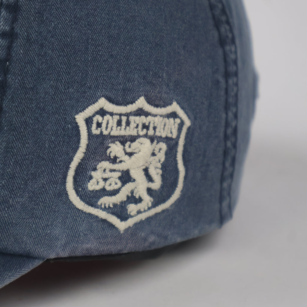 Distressed Navy Blue "California Property of City" Baseball Cap - Vintage Wash Trucker Hat