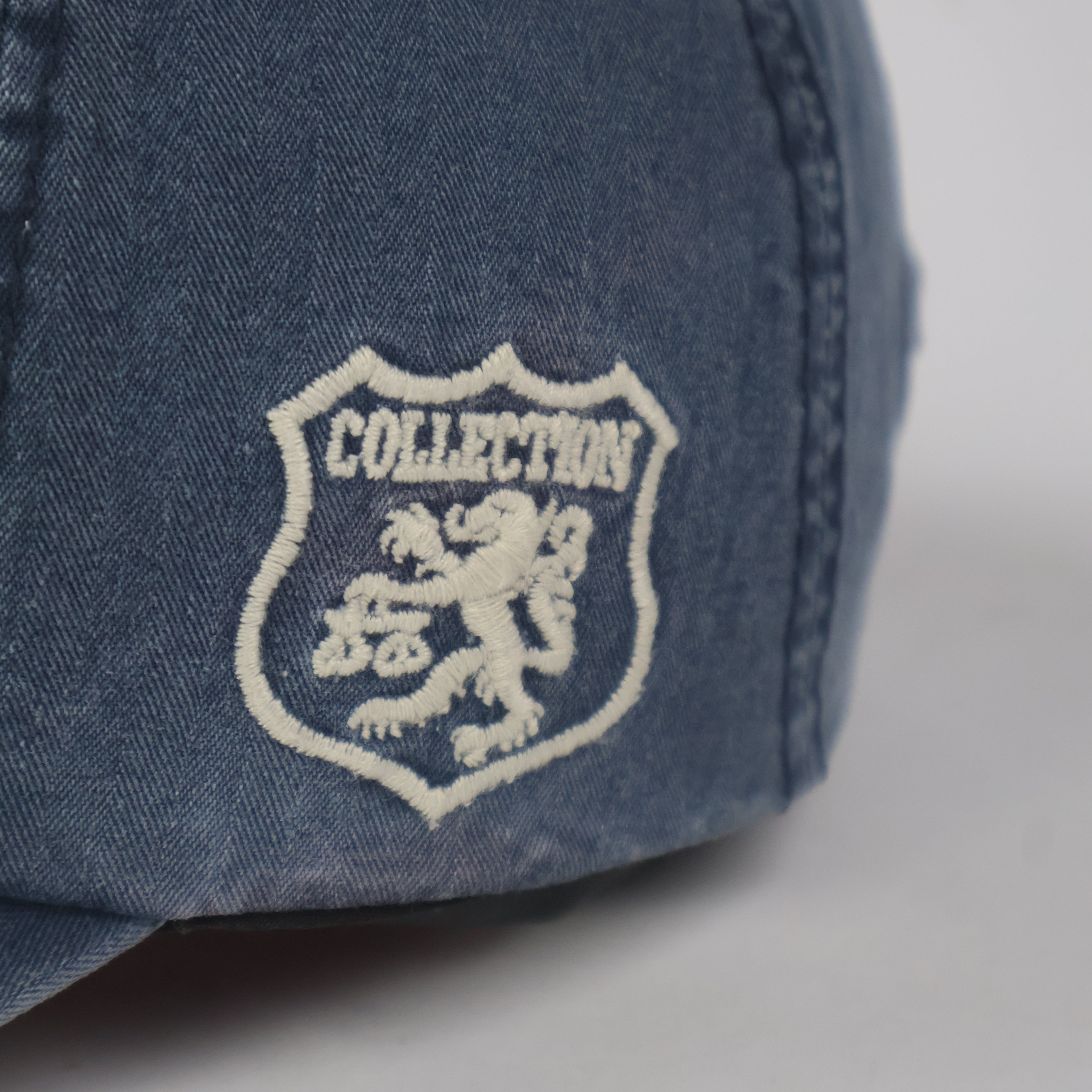 Distressed Navy Blue "California Property of City" Baseball Cap - Vintage Wash Trucker Hat