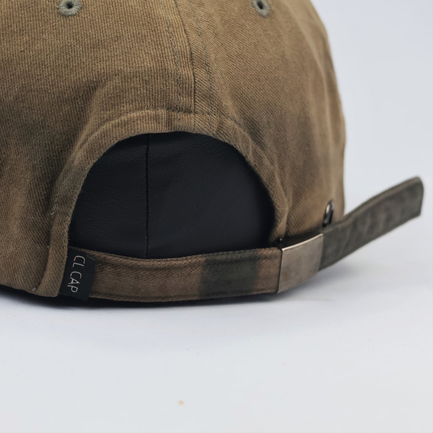 Thrifted Khaki Cotton Adjustable Thrifted Cap - Brookside New York Aesthetic