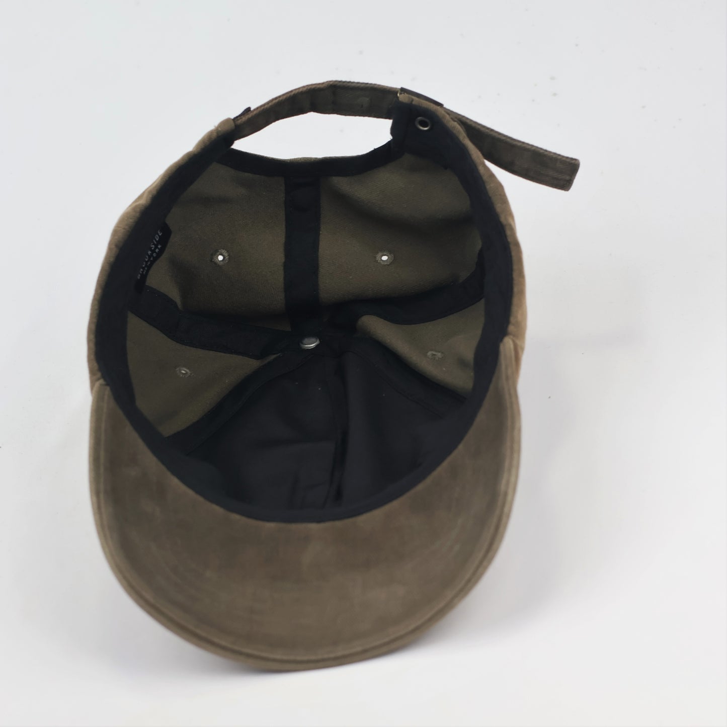 Thrifted Khaki Cotton Adjustable Thrifted Cap - Brookside New York Aesthetic