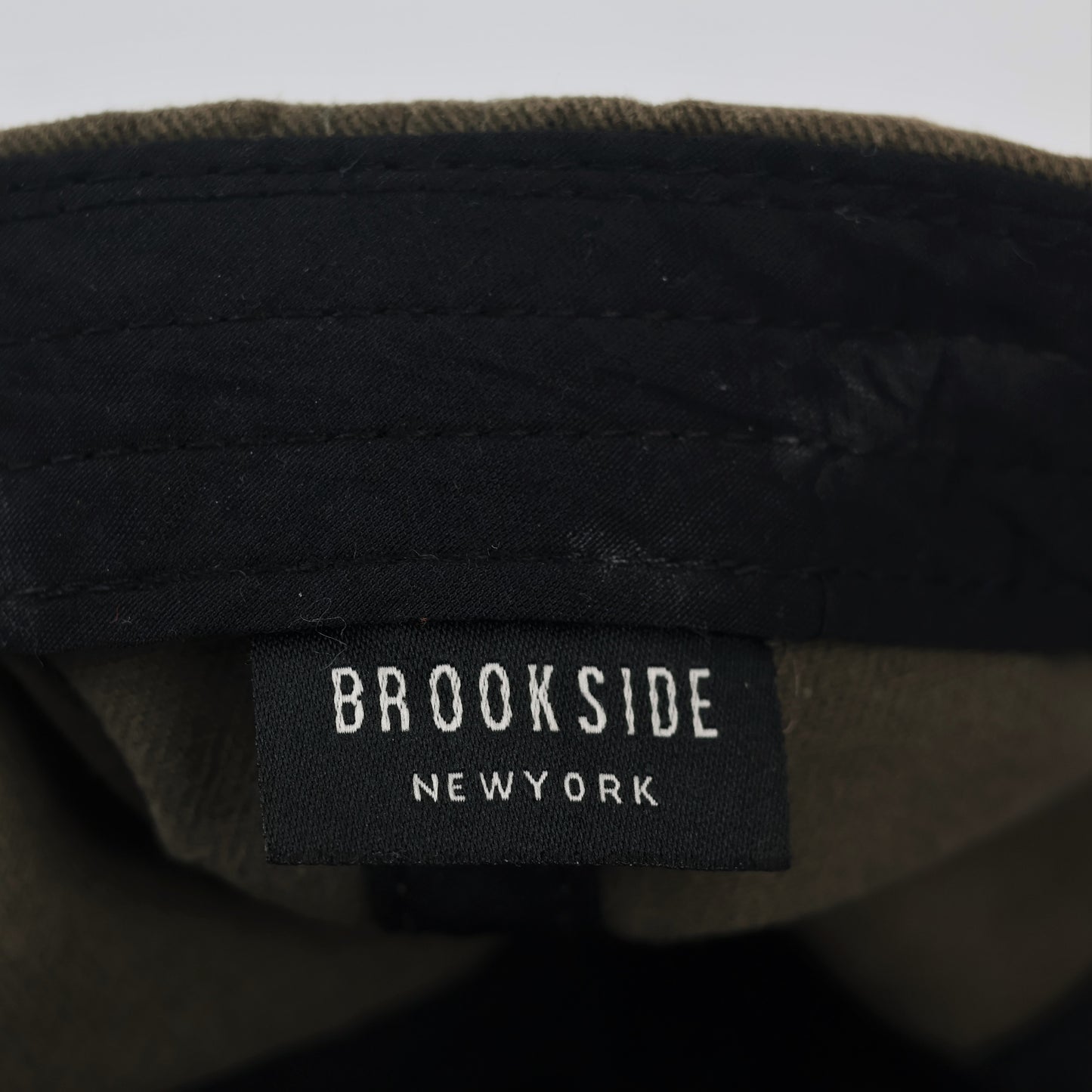 Thrifted Khaki Cotton Adjustable Thrifted Cap - Brookside New York Aesthetic