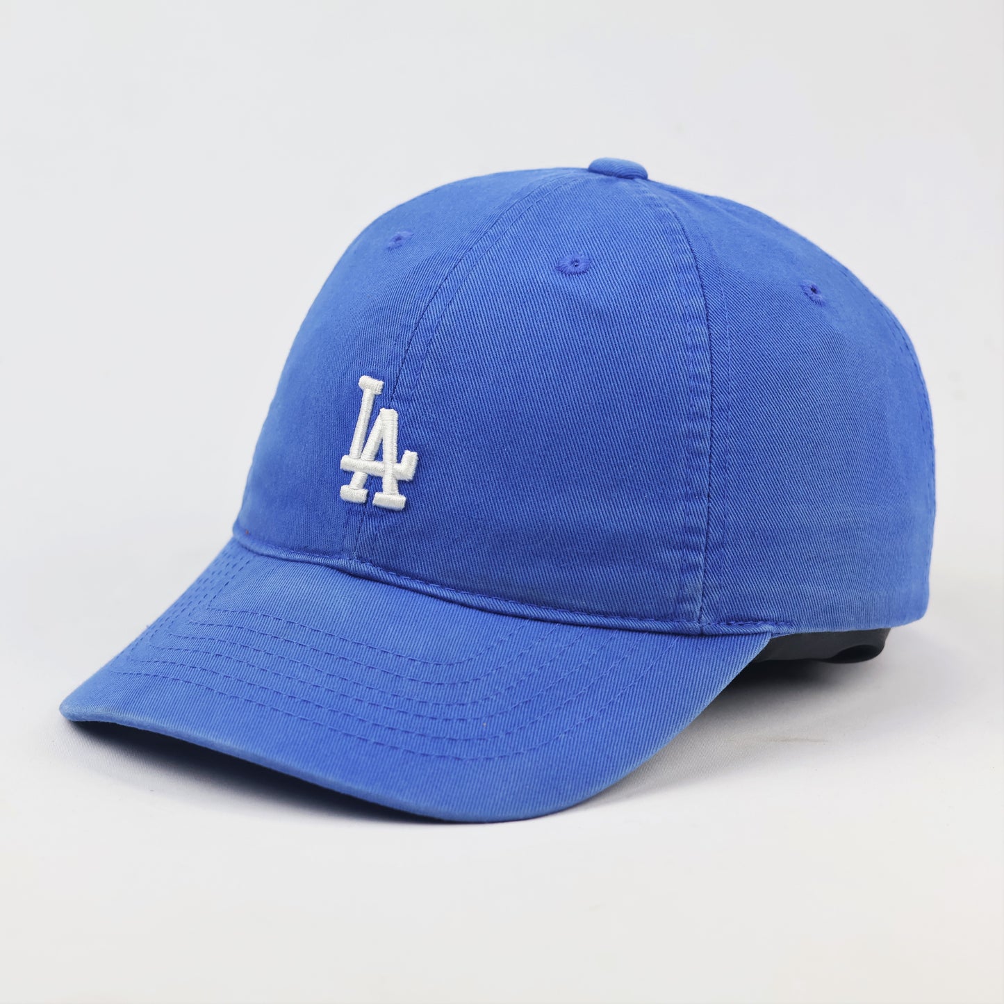 Official MLB LA Dodgers Adjustable Strapback Thrifted Hat - Royal Blue Cotton