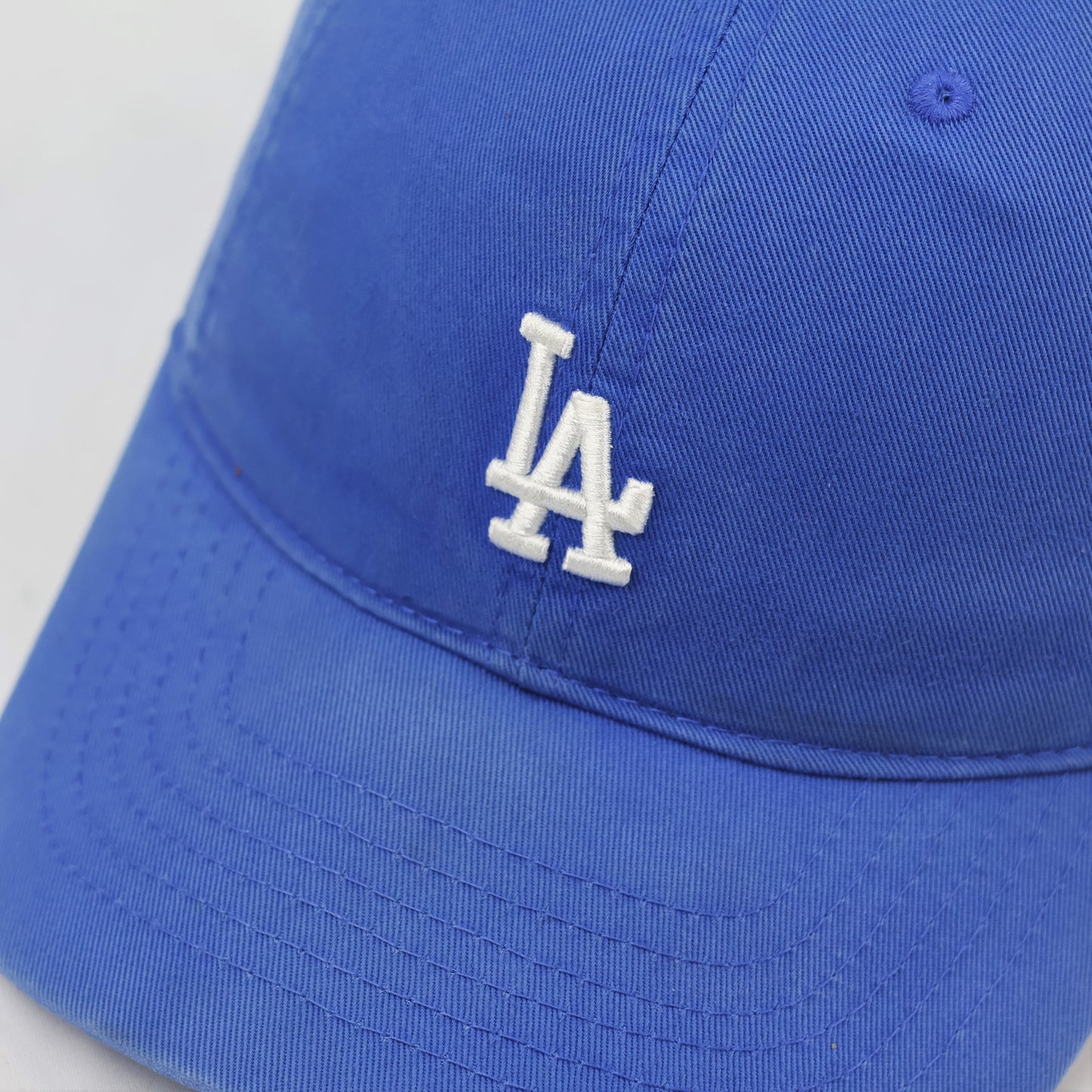 Official MLB LA Dodgers Adjustable Strapback Thrifted Hat - Royal Blue Cotton