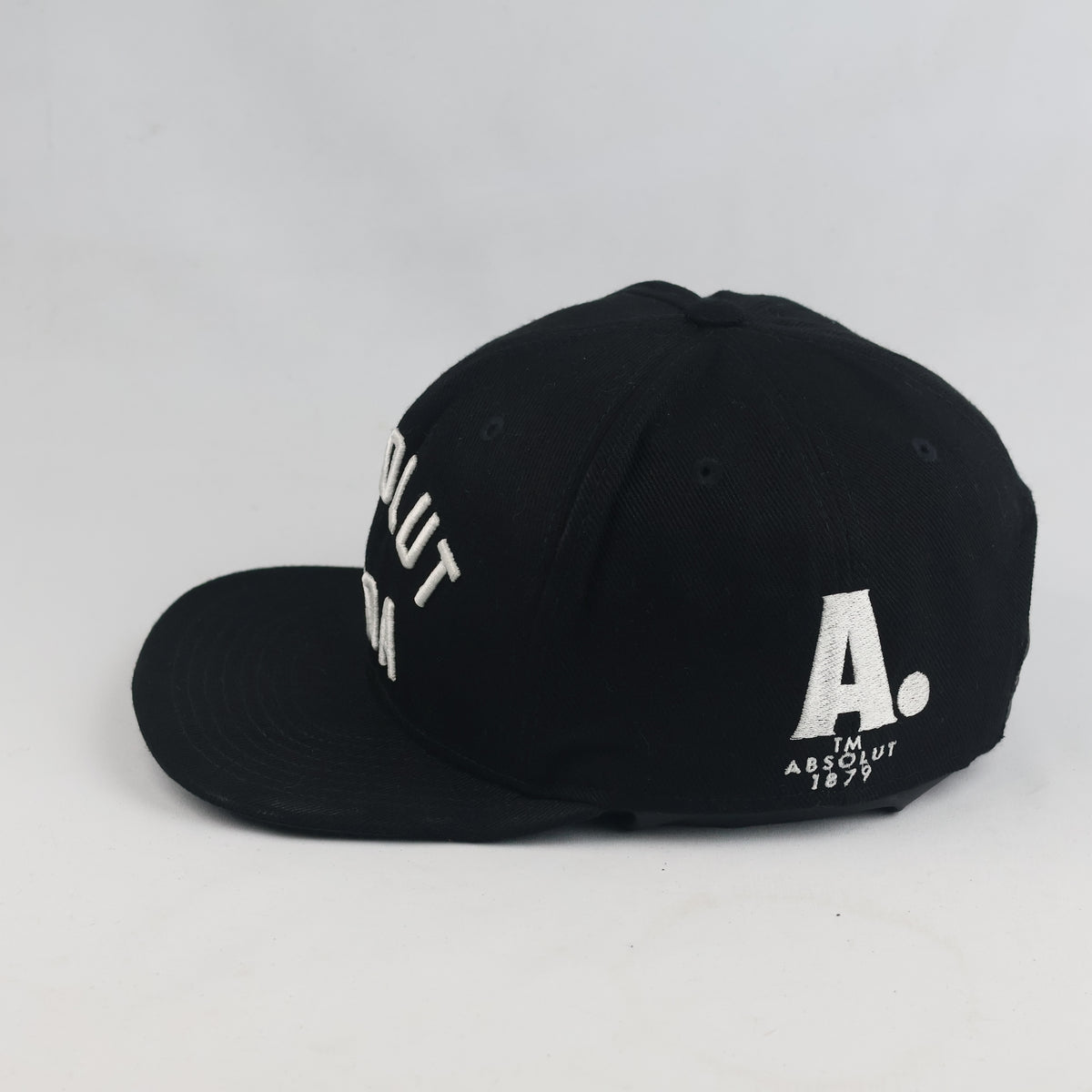 Thrifted Black and White Absolut Soda Adjustable Snapback (54-55cm)| 10417