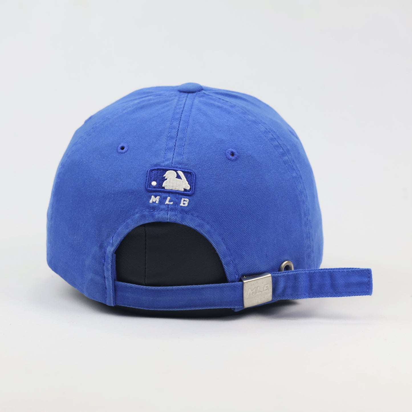 Official MLB LA Dodgers Adjustable Strapback Thrifted Hat - Royal Blue Cotton