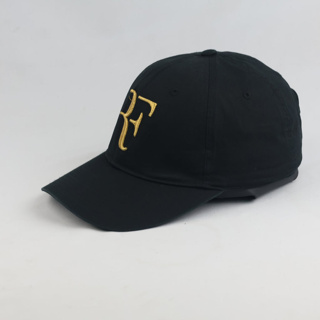 Thrifted Roger Federer RF Black Cotton Dad Hat (57-58cm) | 10409