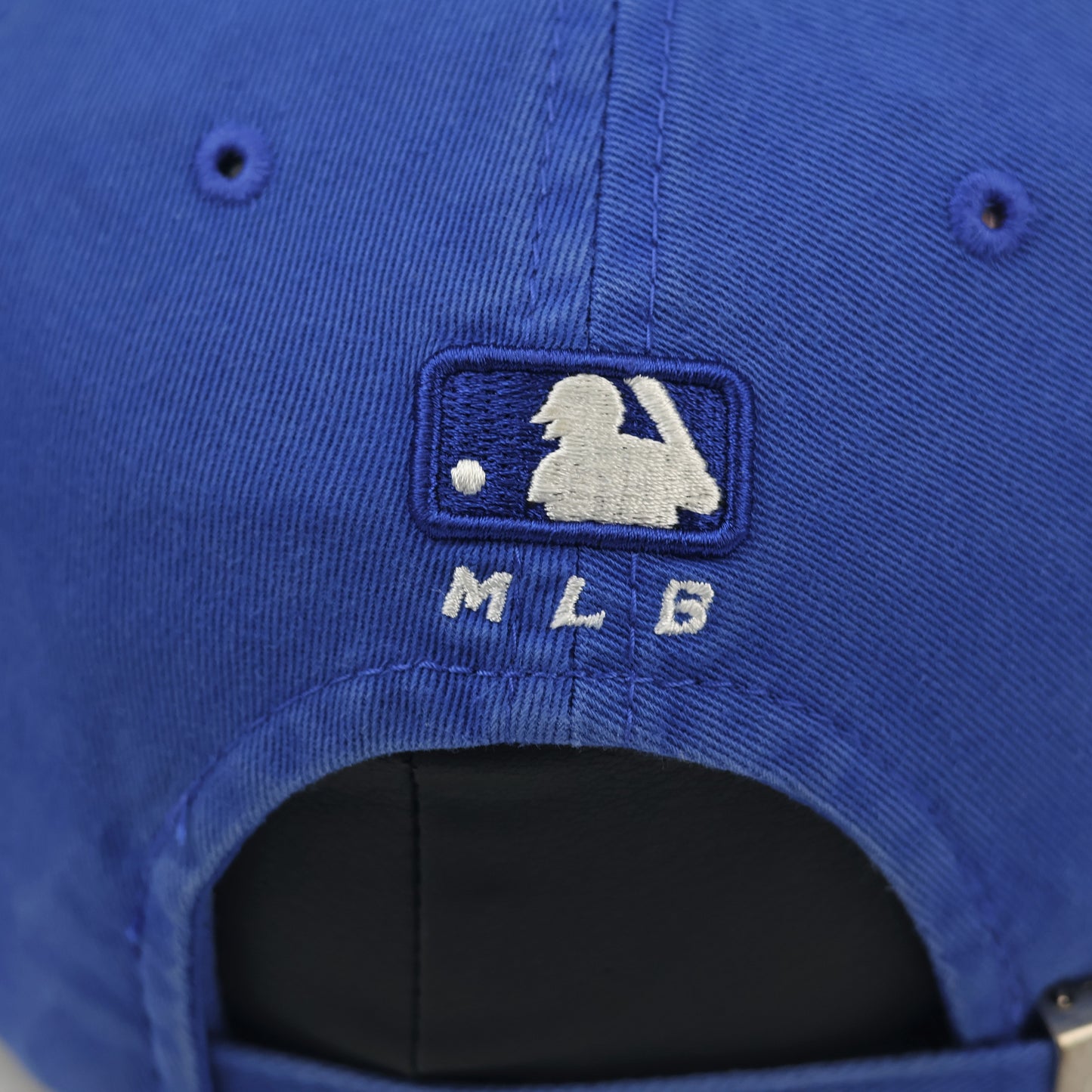 Official MLB LA Dodgers Adjustable Strapback Thrifted Hat - Royal Blue Cotton