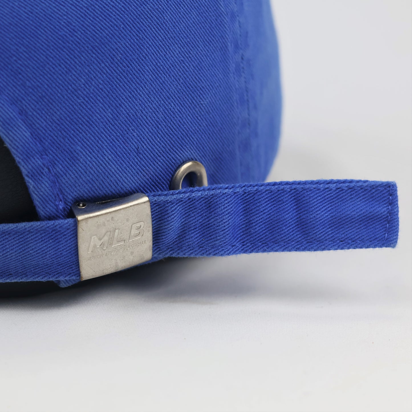 Official MLB LA Dodgers Adjustable Strapback Thrifted Hat - Royal Blue Cotton