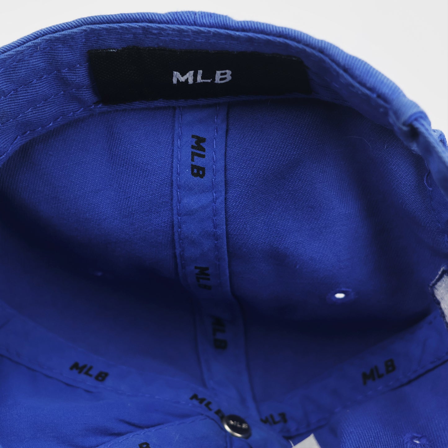 Official MLB LA Dodgers Adjustable Strapback Thrifted Hat - Royal Blue Cotton