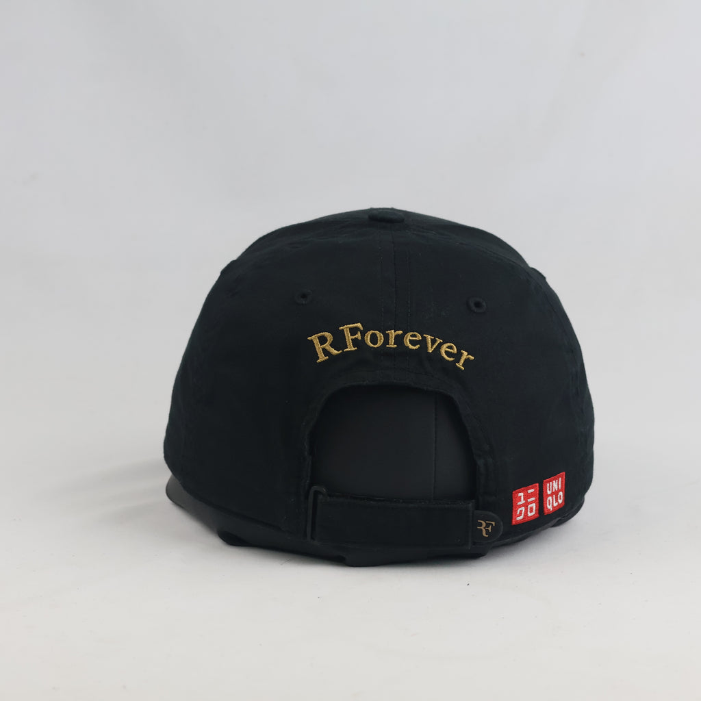 Thrifted Roger Federer RF Black Cotton Dad Hat (57-58cm) | 10409