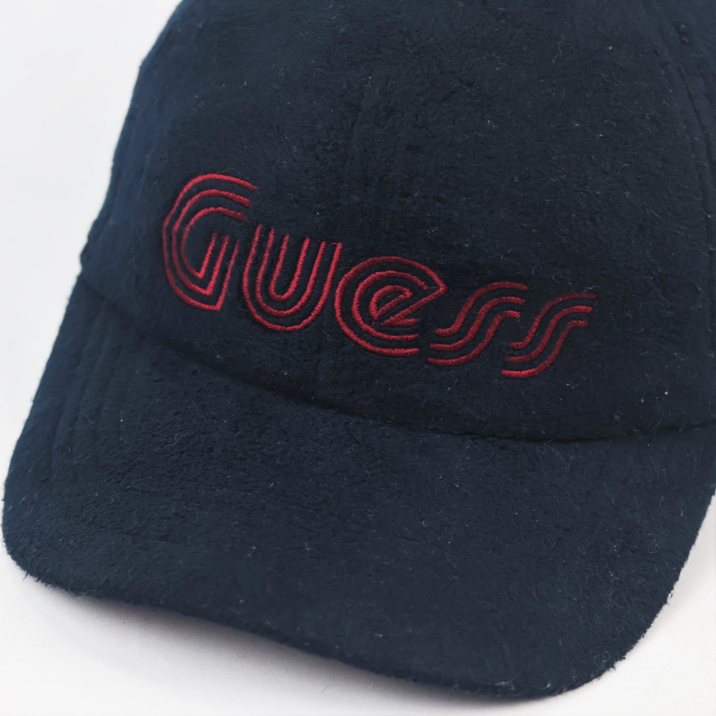 Kids GUESS U.S.A. Vintage Navy Blue Textured Thrifted Baseball Cap