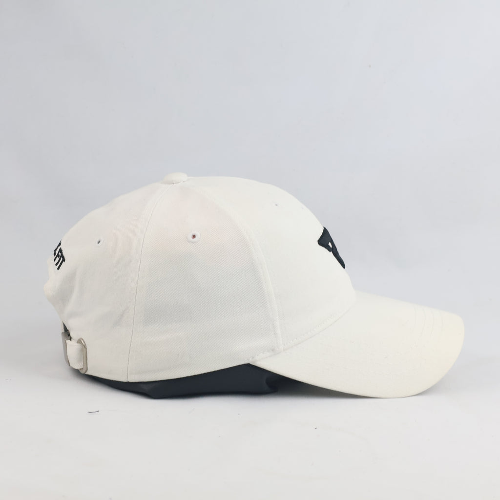 Thrifted ROC FIT White Strapback Hat Made in Korea (57-59cm) | 10403
