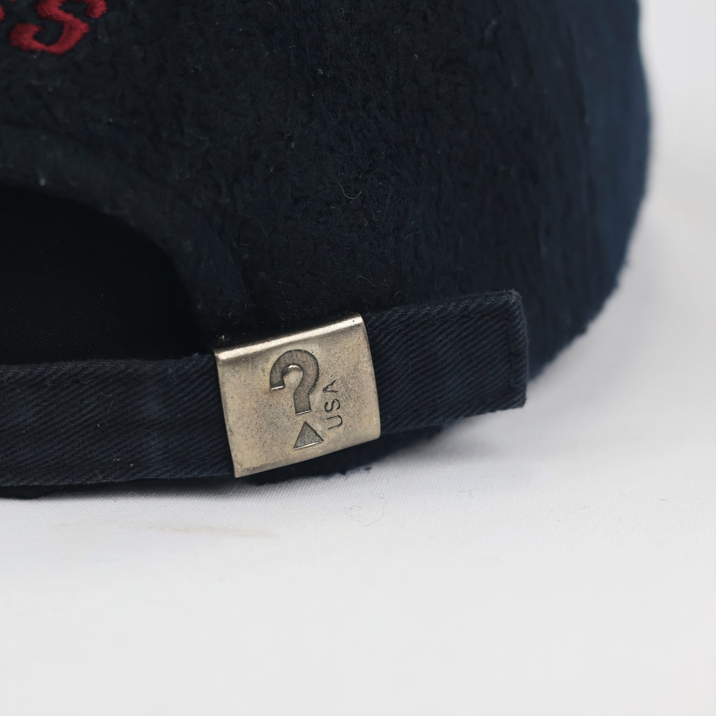 Kids GUESS U.S.A. Vintage Navy Blue Textured Thrifted Baseball Cap